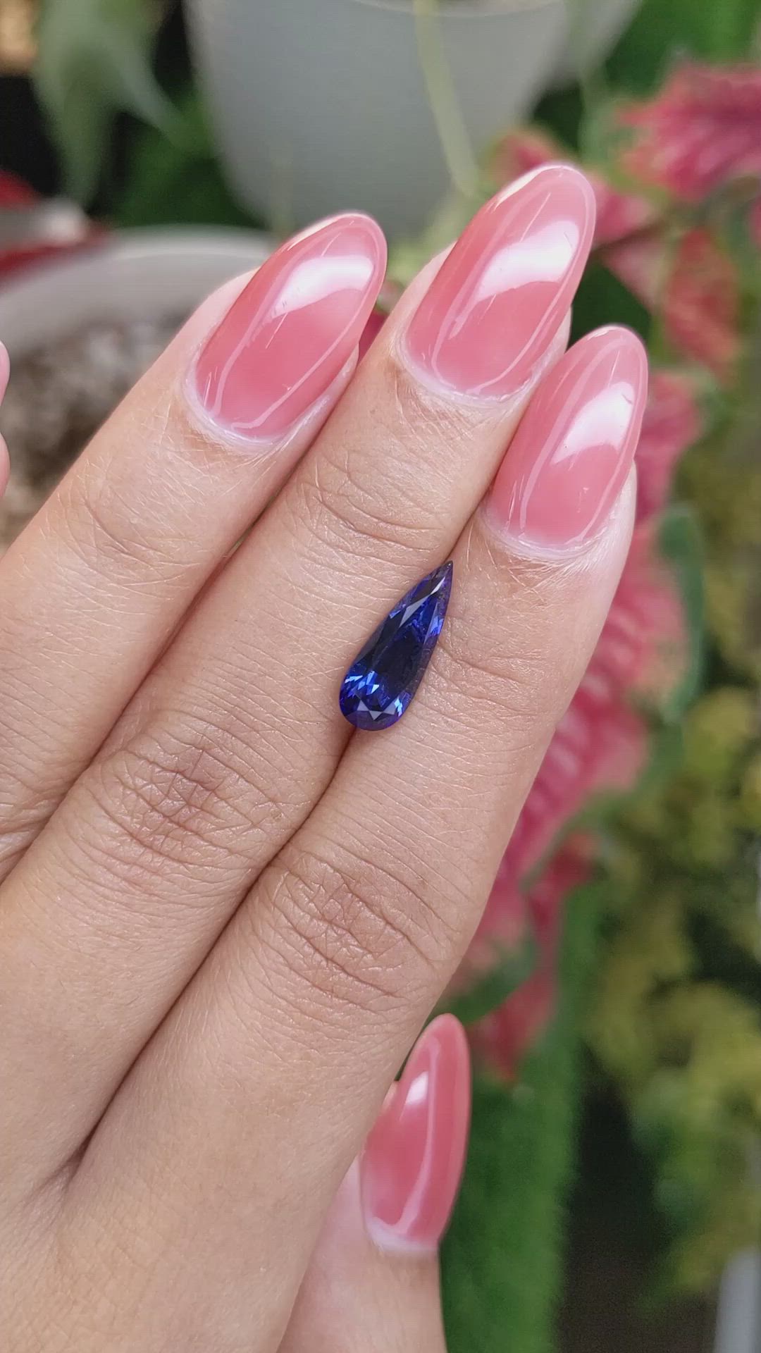 2.61 Ct. Blue Sapphire from Ceylon (Sri Lanka) Size Video