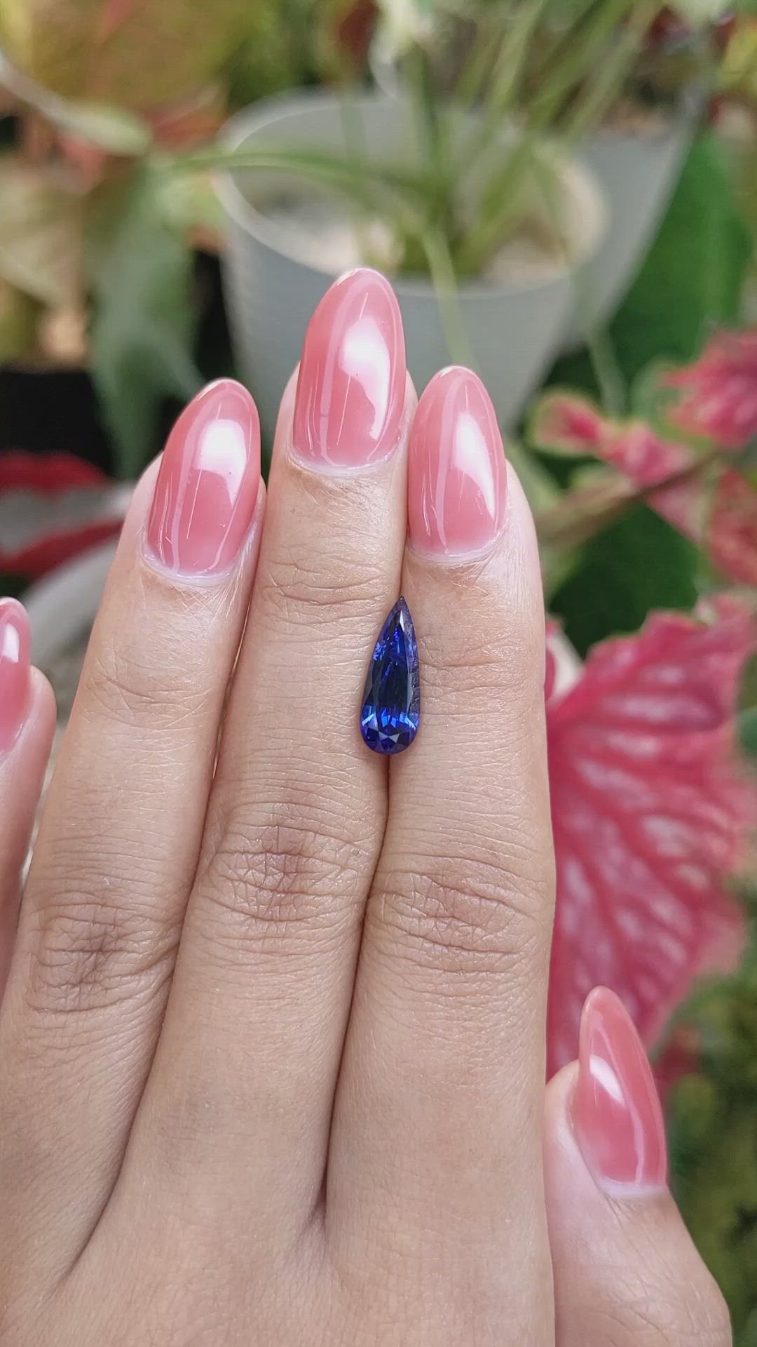 2.61 Ct. Blue Sapphire from Ceylon (Sri Lanka) Size Video