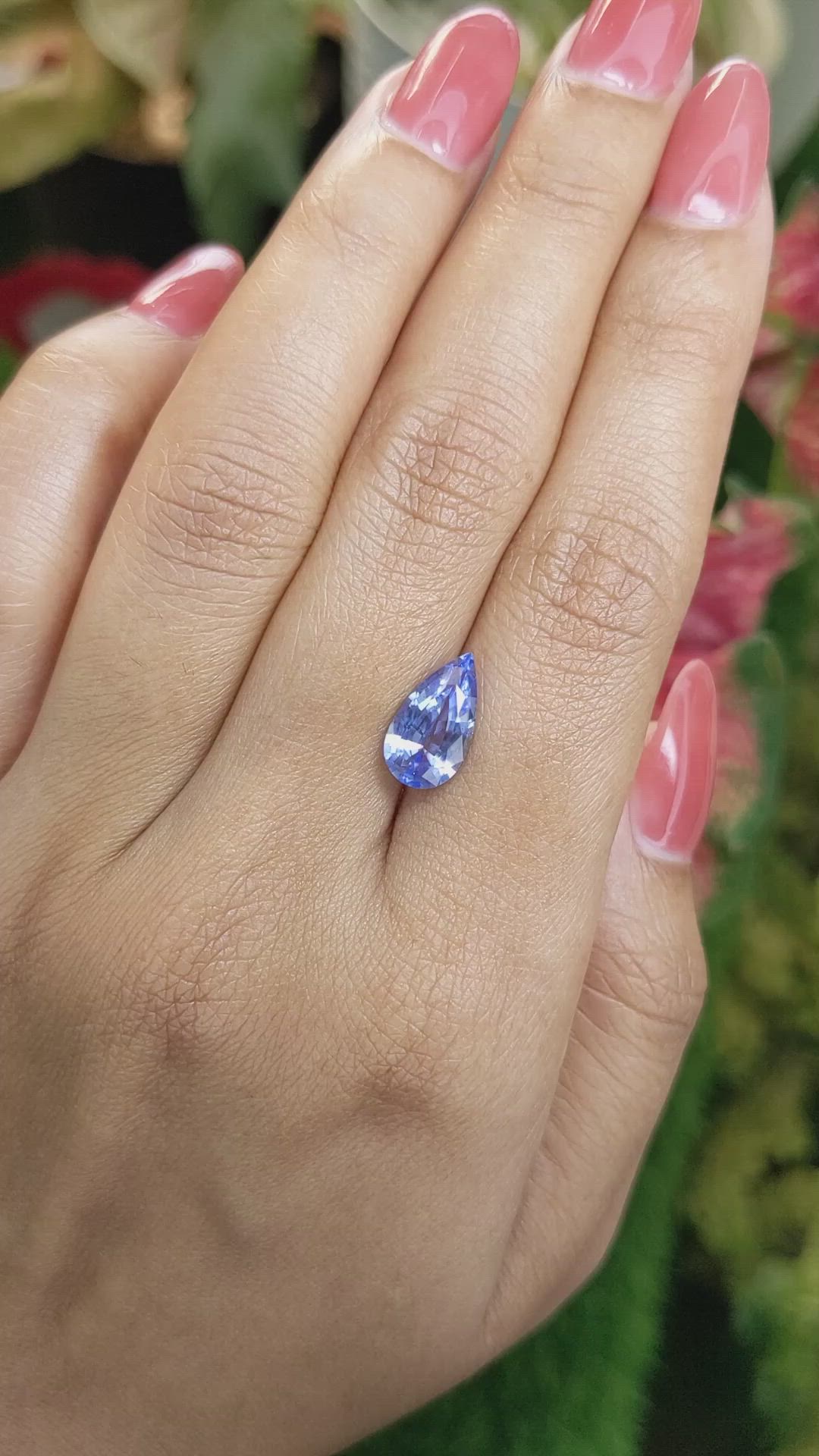 2.83 Ct. Blue Sapphire from Ceylon (Sri Lanka) Size Video