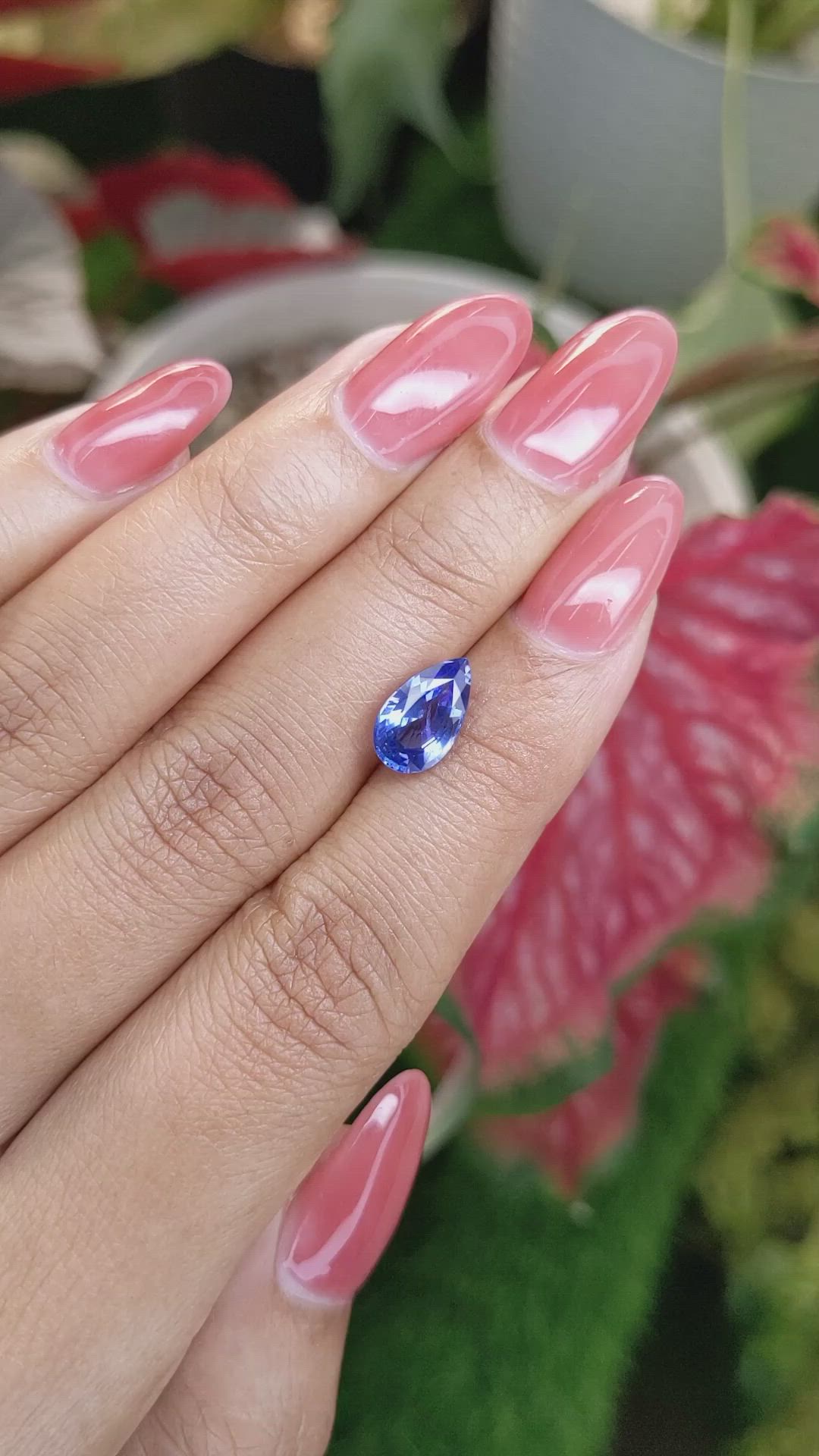 2.28 Ct. Blue Sapphire from Ceylon (Sri Lanka) Size Video