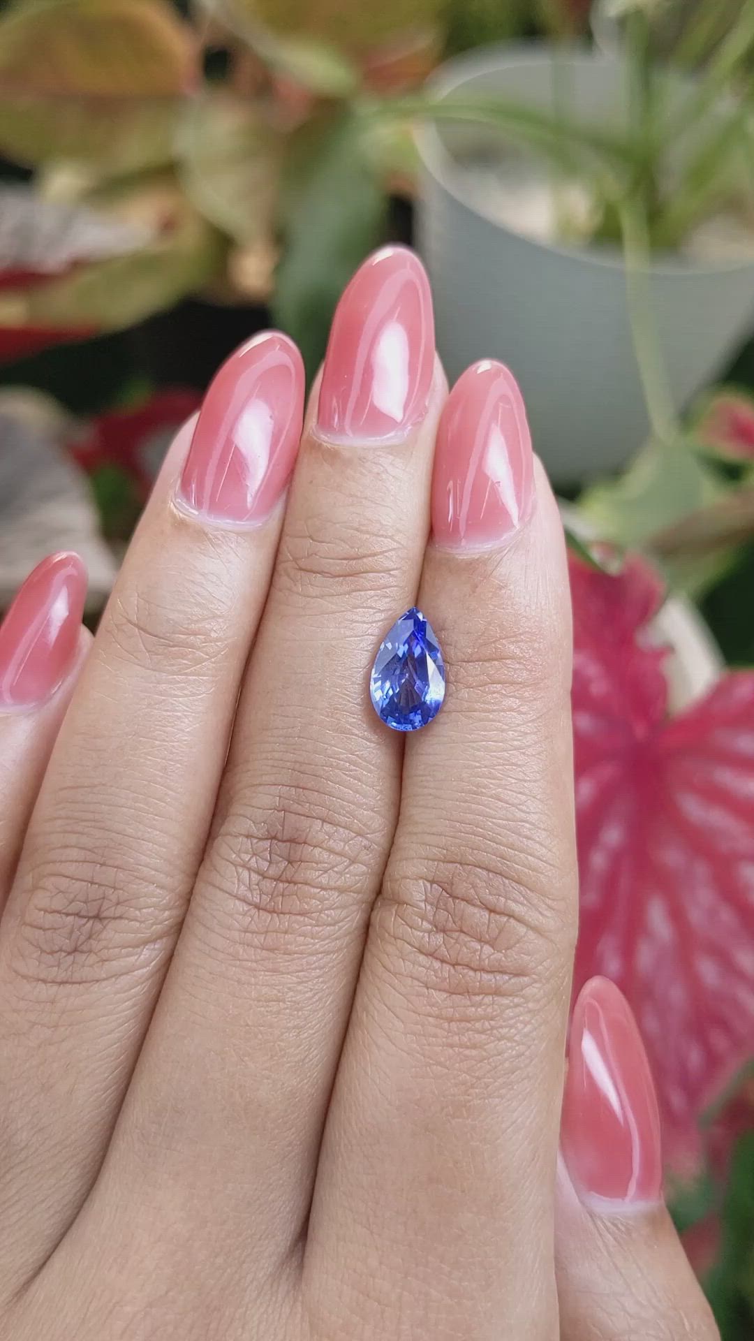 2.28 Ct. Blue Sapphire from Ceylon (Sri Lanka) Size Video