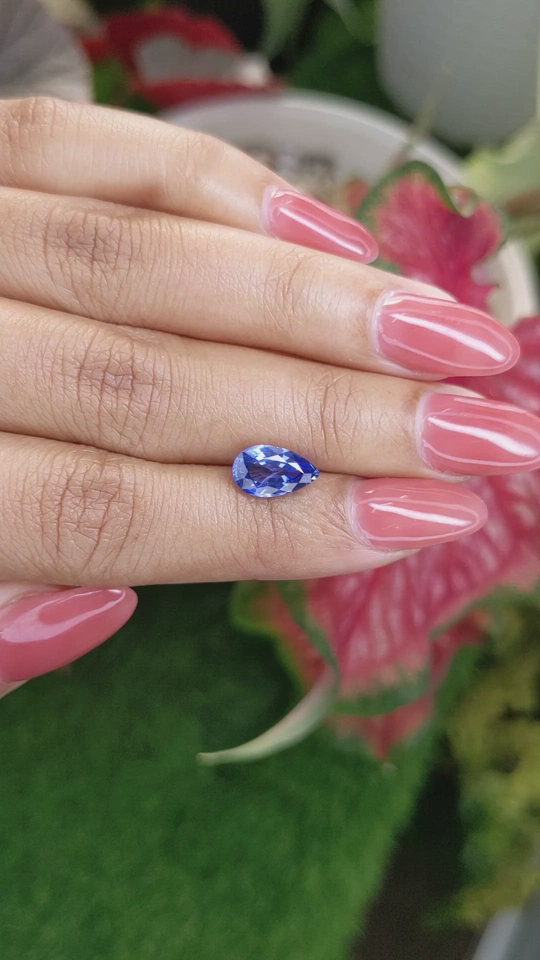 2.28 Ct. Blue Sapphire from Ceylon (Sri Lanka) Size Video