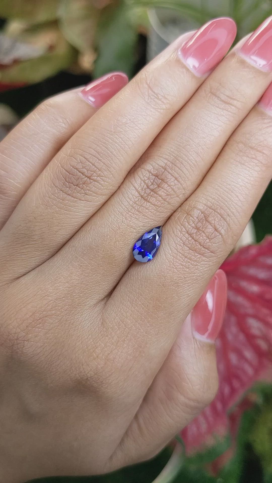 1.62 Ct. Blue Sapphire from Ceylon (Sri Lanka) Size Video