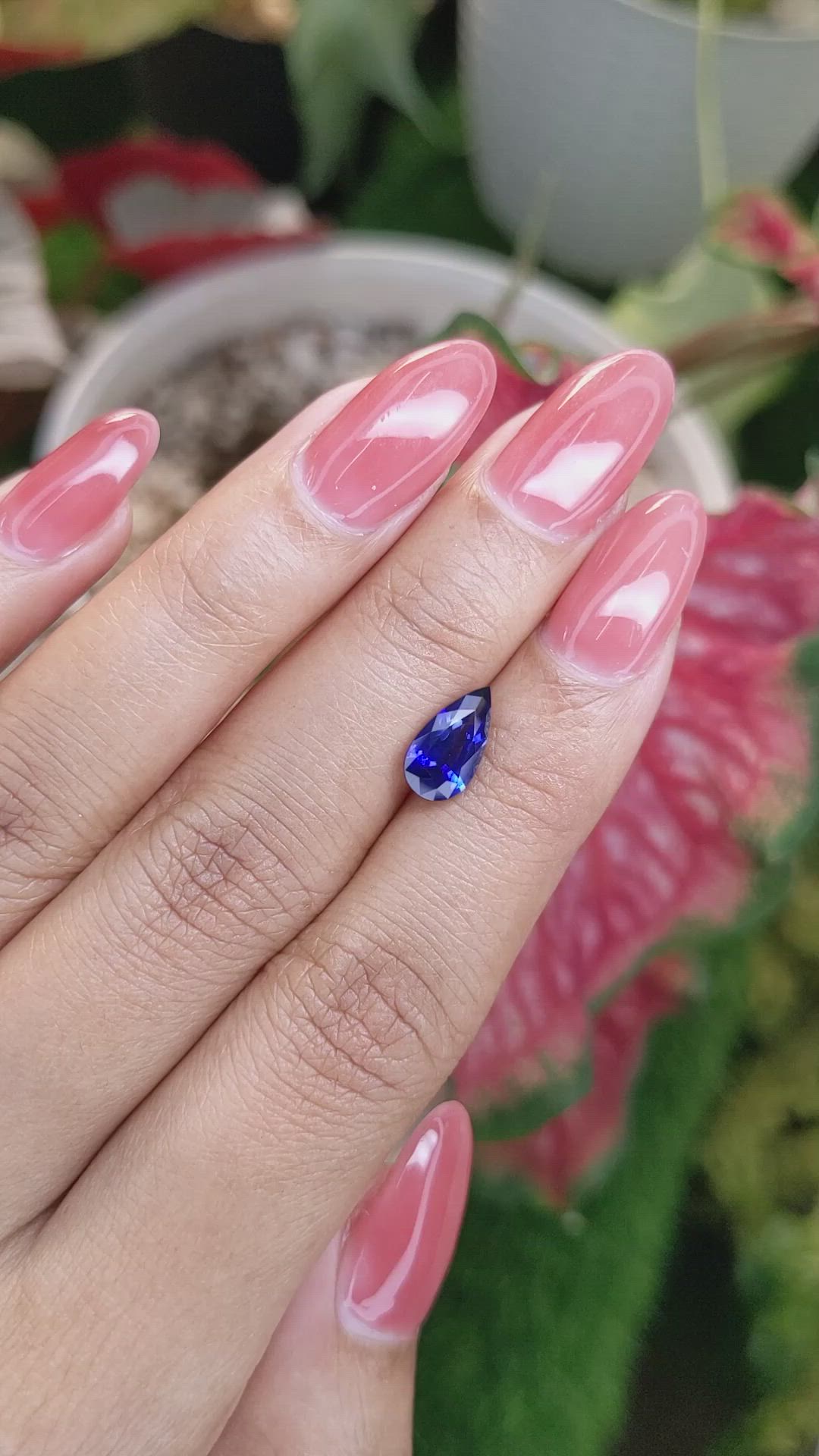 1.62 Ct. Blue Sapphire from Ceylon (Sri Lanka) Size Video