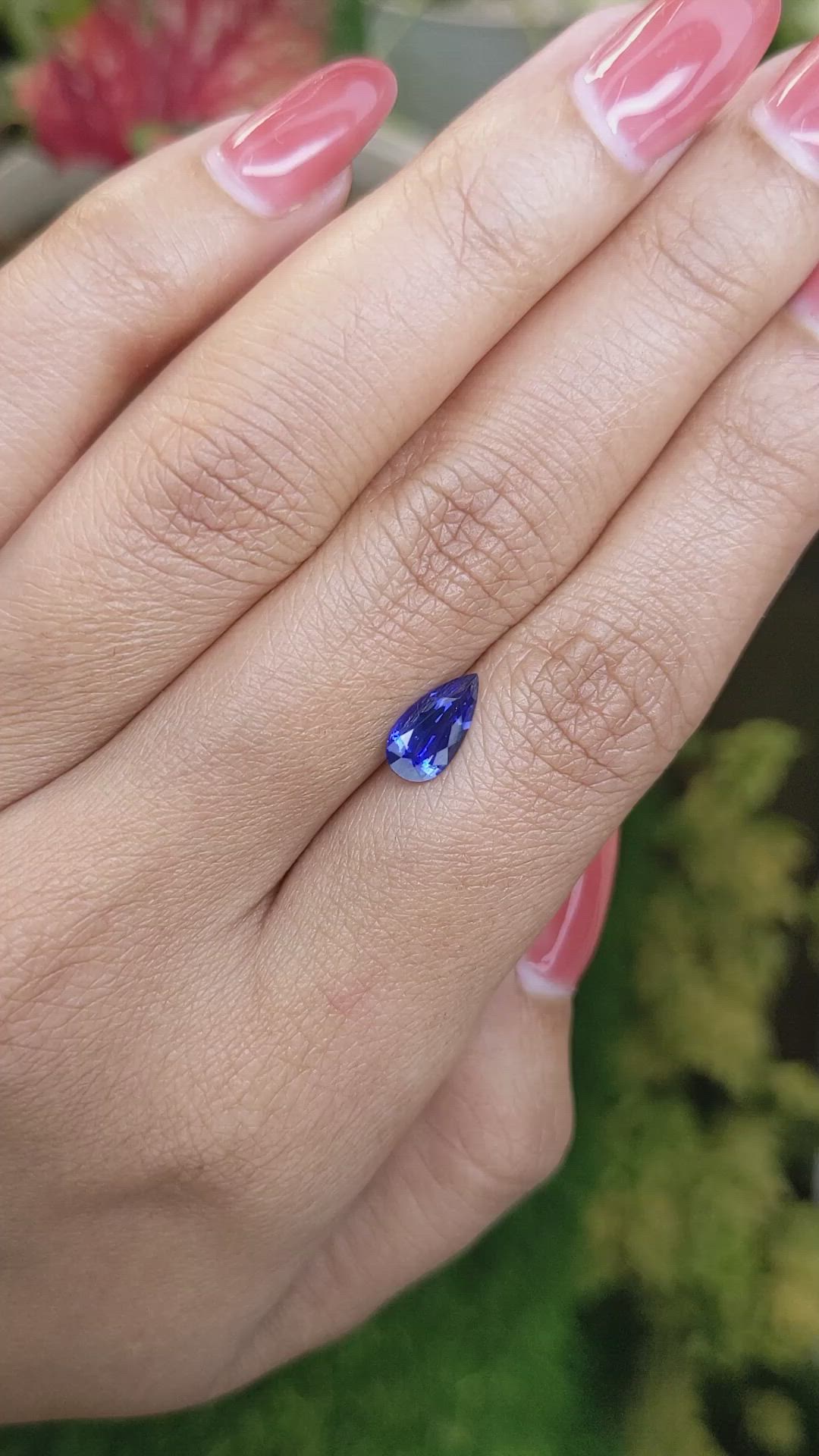 1.17 Ct. Blue Sapphire from Ceylon (Sri Lanka) Size Video