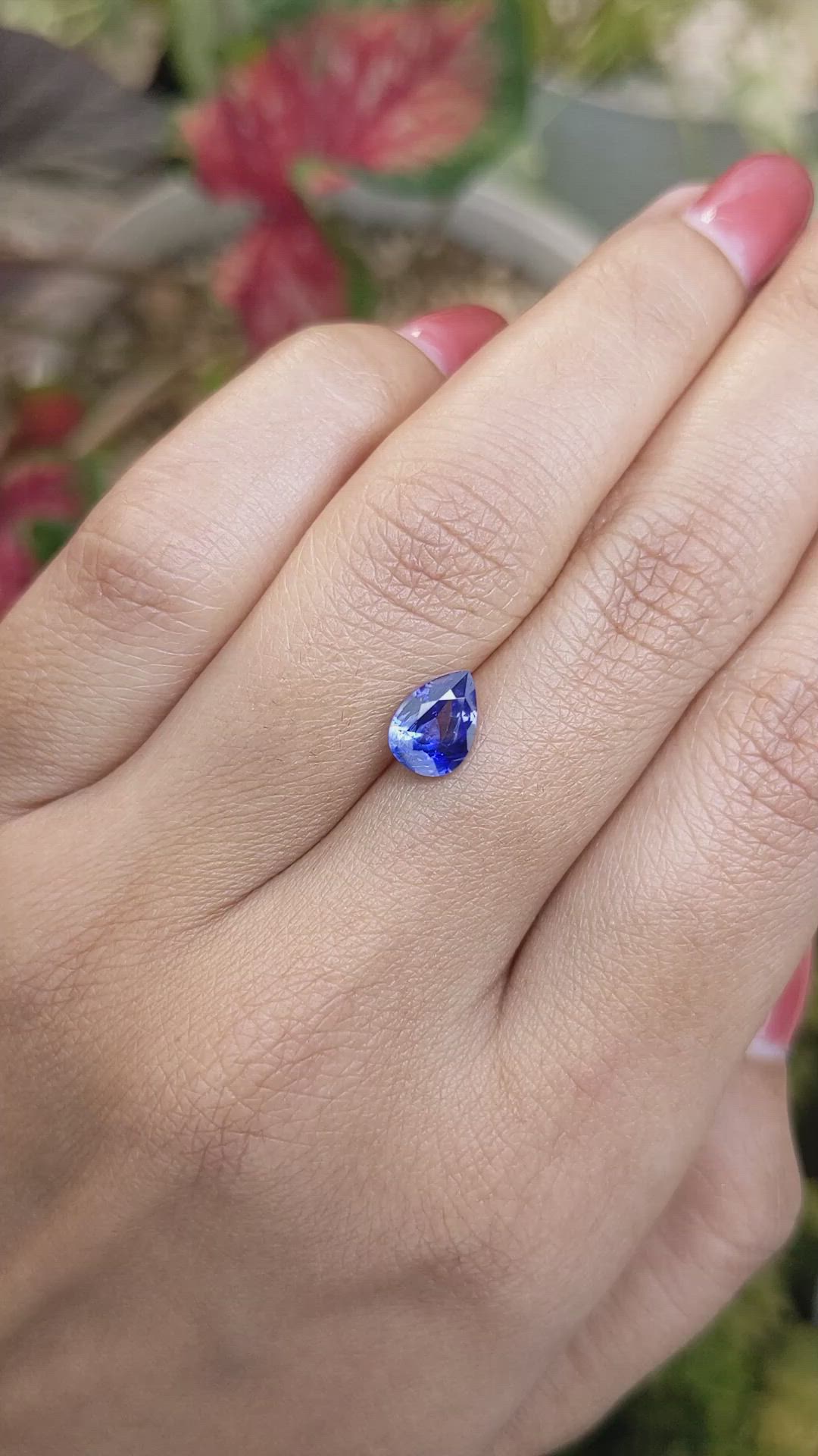 1.27 Ct. Blue Sapphire from Ceylon (Sri Lanka) Size Video