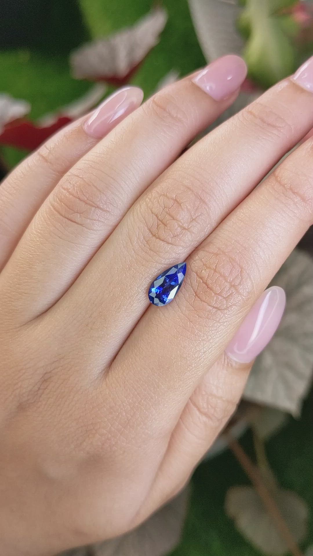 1.66 Ct. Blue Sapphire from Ceylon (Sri Lanka) Size Video