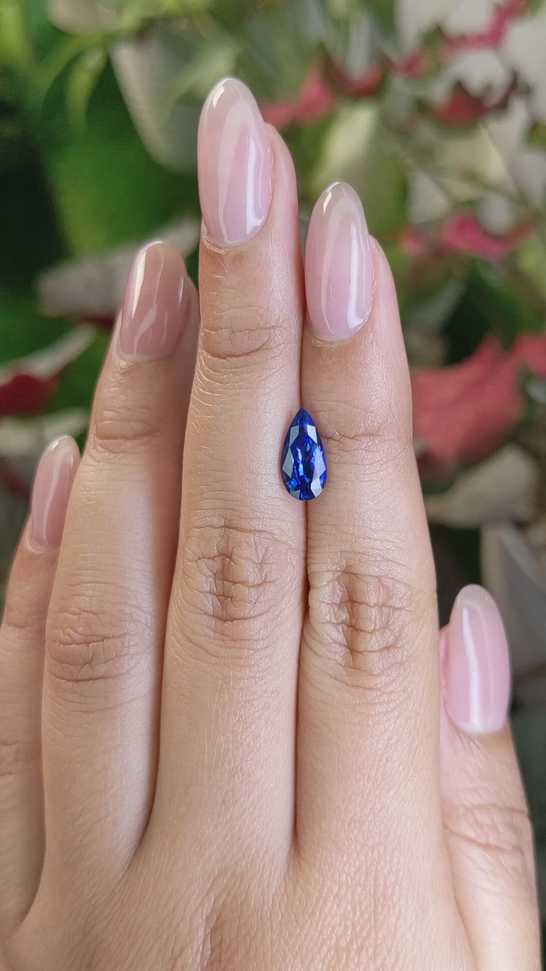 1.66 Ct. Blue Sapphire from Ceylon (Sri Lanka) Size Video