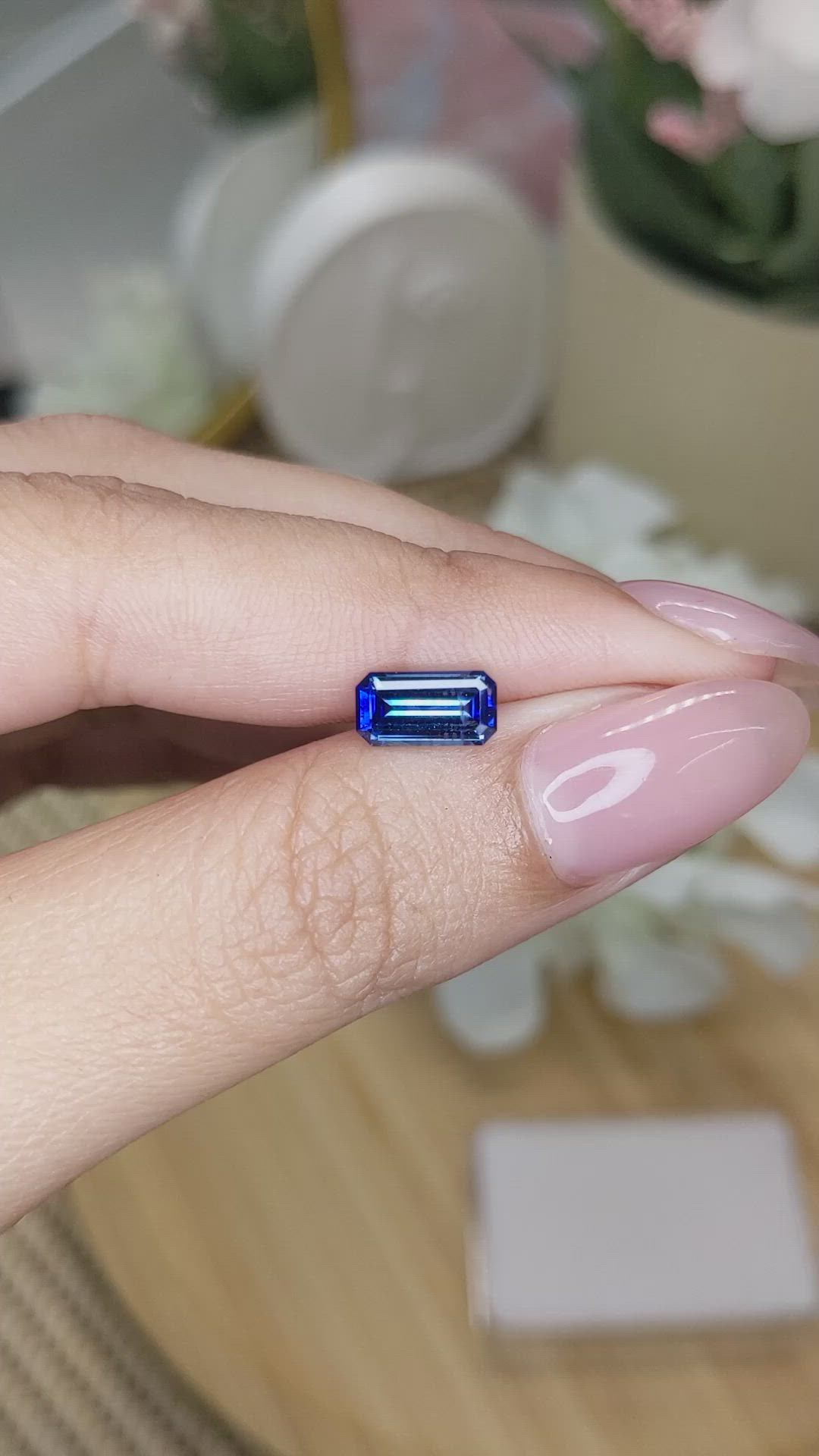 1.50 Ct. Blue Sapphire from Ceylon (Sri Lanka) Size Video