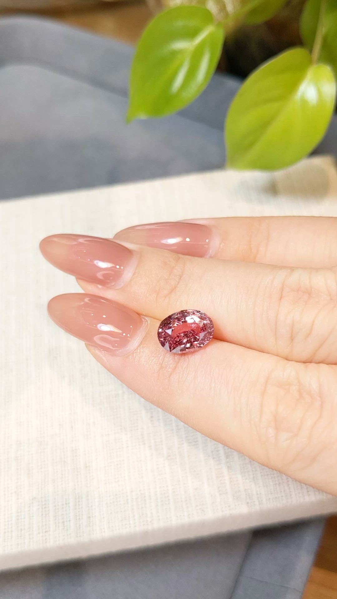 4.22 Ct. Padparadscha Sapphire from Madagascar Size Video