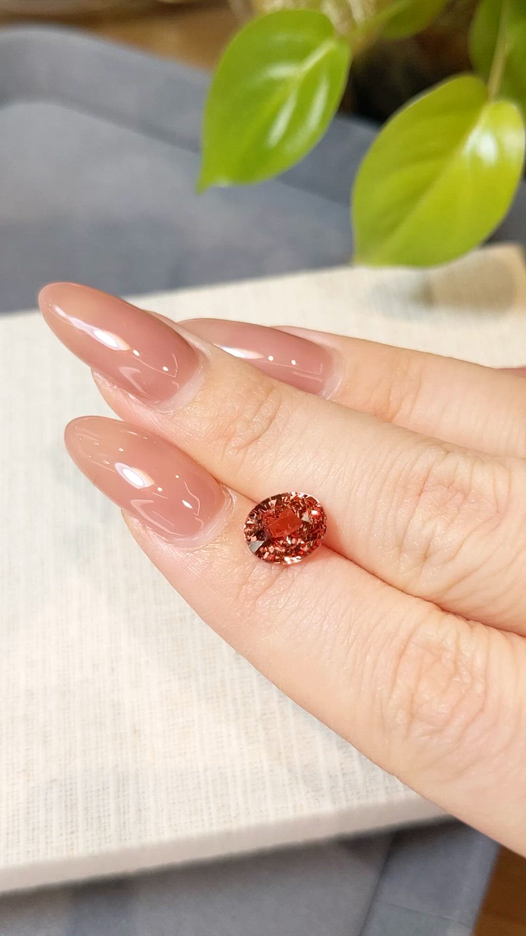 3.06 Ct. Padparadscha Sapphire from Madagascar Size Video