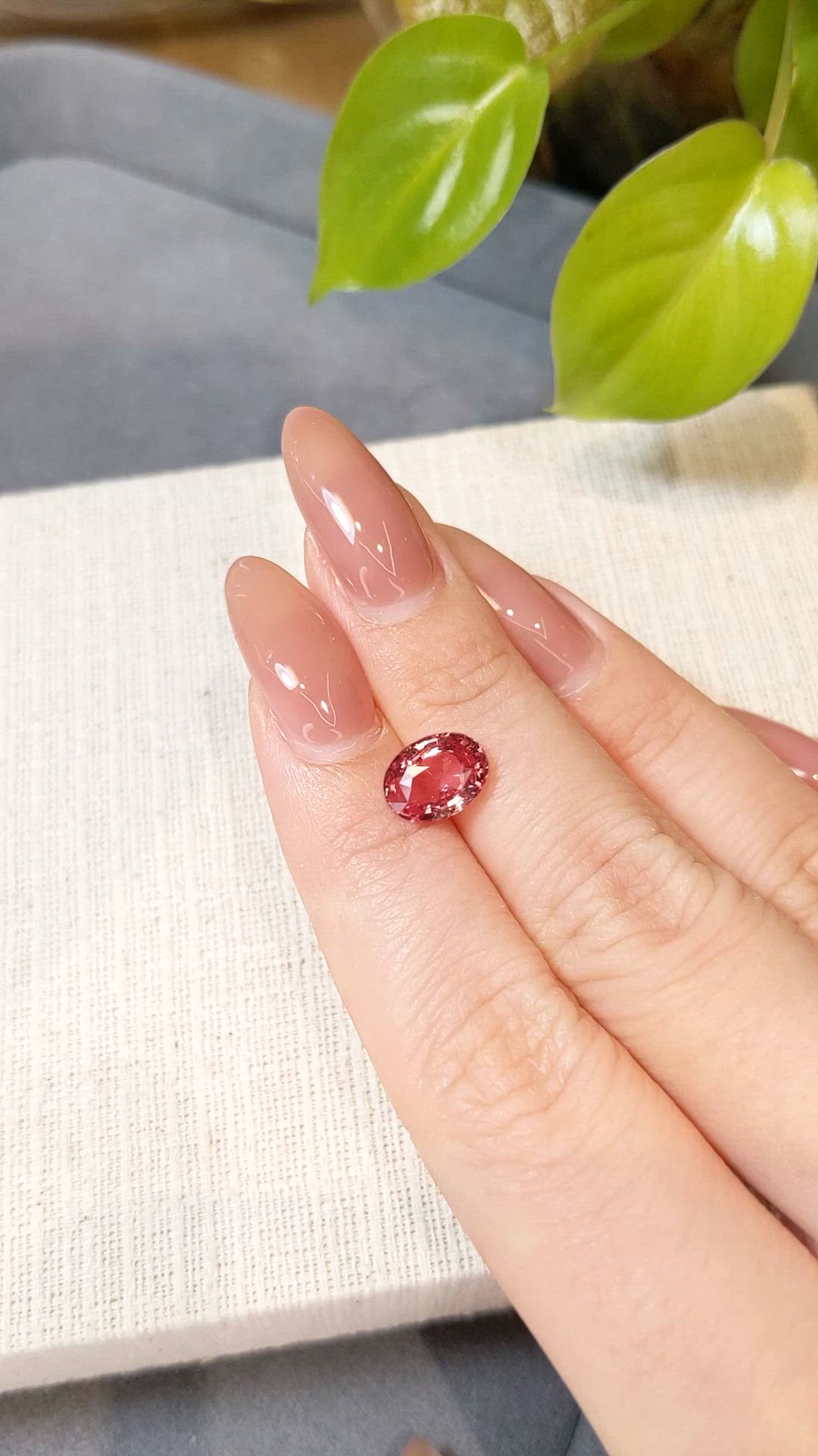 2.53 Ct. Padparadscha Sapphire from Madagascar Size Video