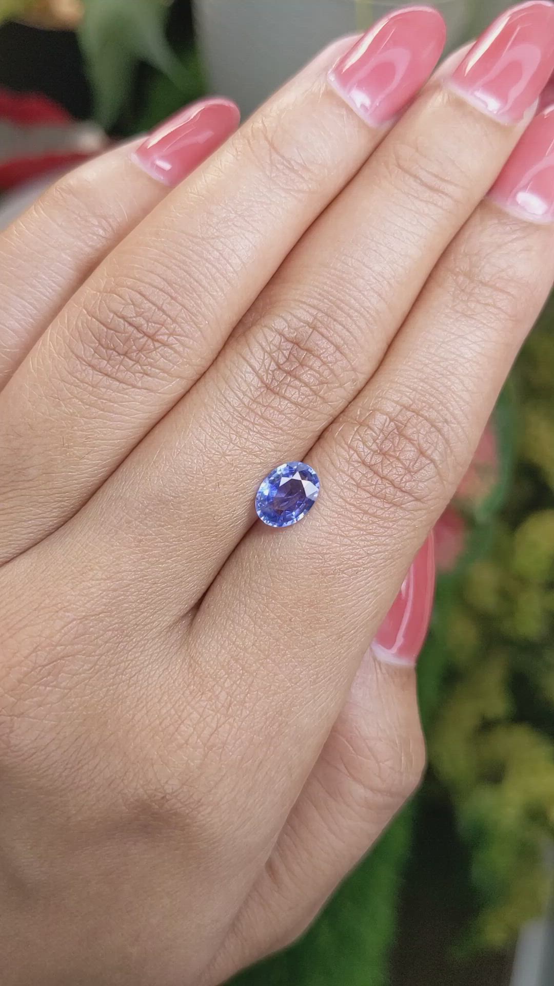 1.13 Ct. Blue Sapphire from Ceylon (Sri Lanka) Size Video