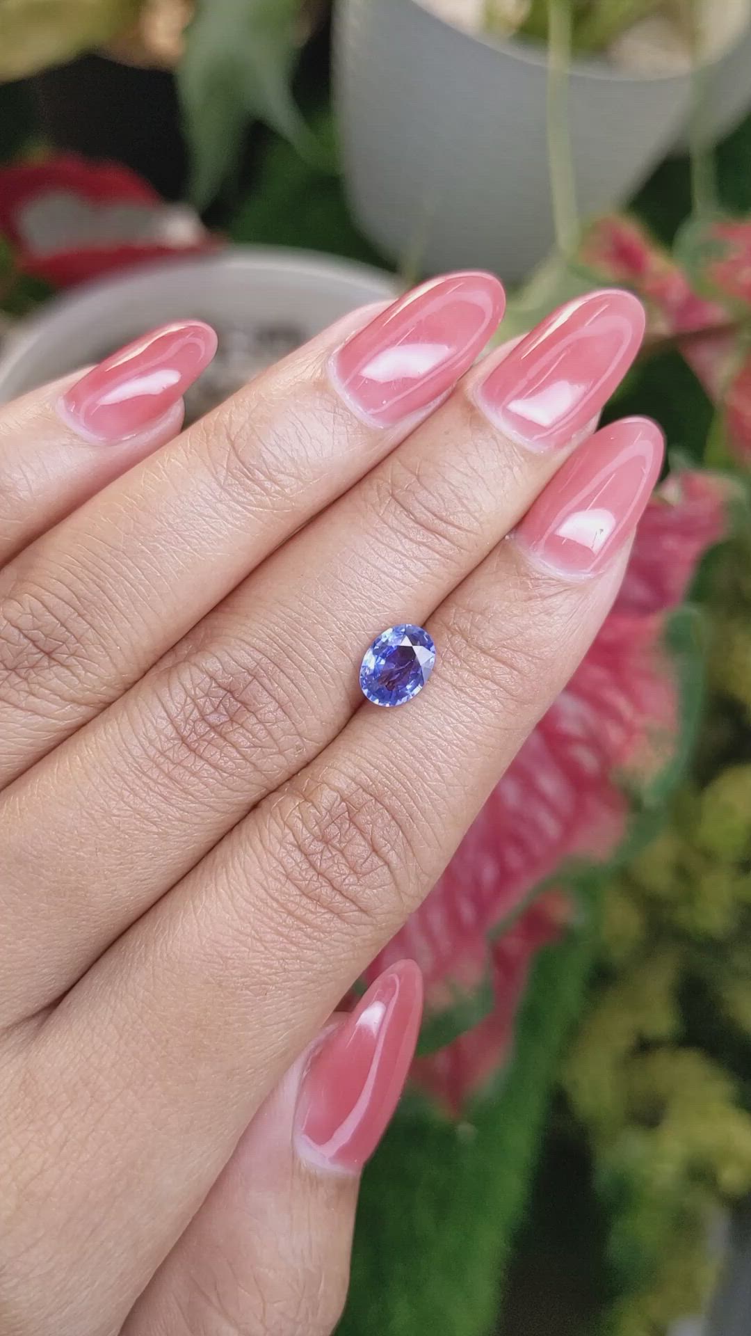1.13 Ct. Blue Sapphire from Ceylon (Sri Lanka) Size Video