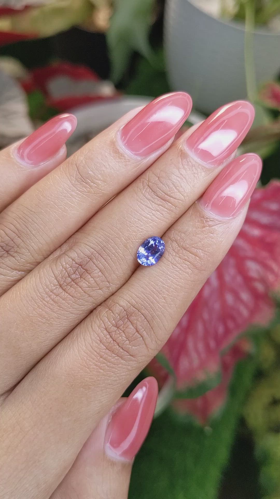 1.10 Ct. Blue Sapphire from Ceylon (Sri Lanka) Size Video