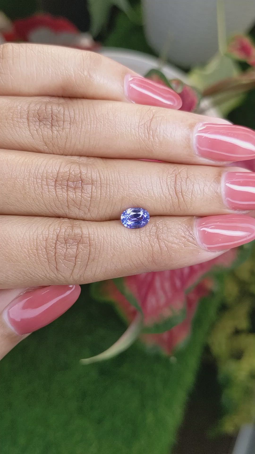 1.10 Ct. Blue Sapphire from Ceylon (Sri Lanka) Size Video
