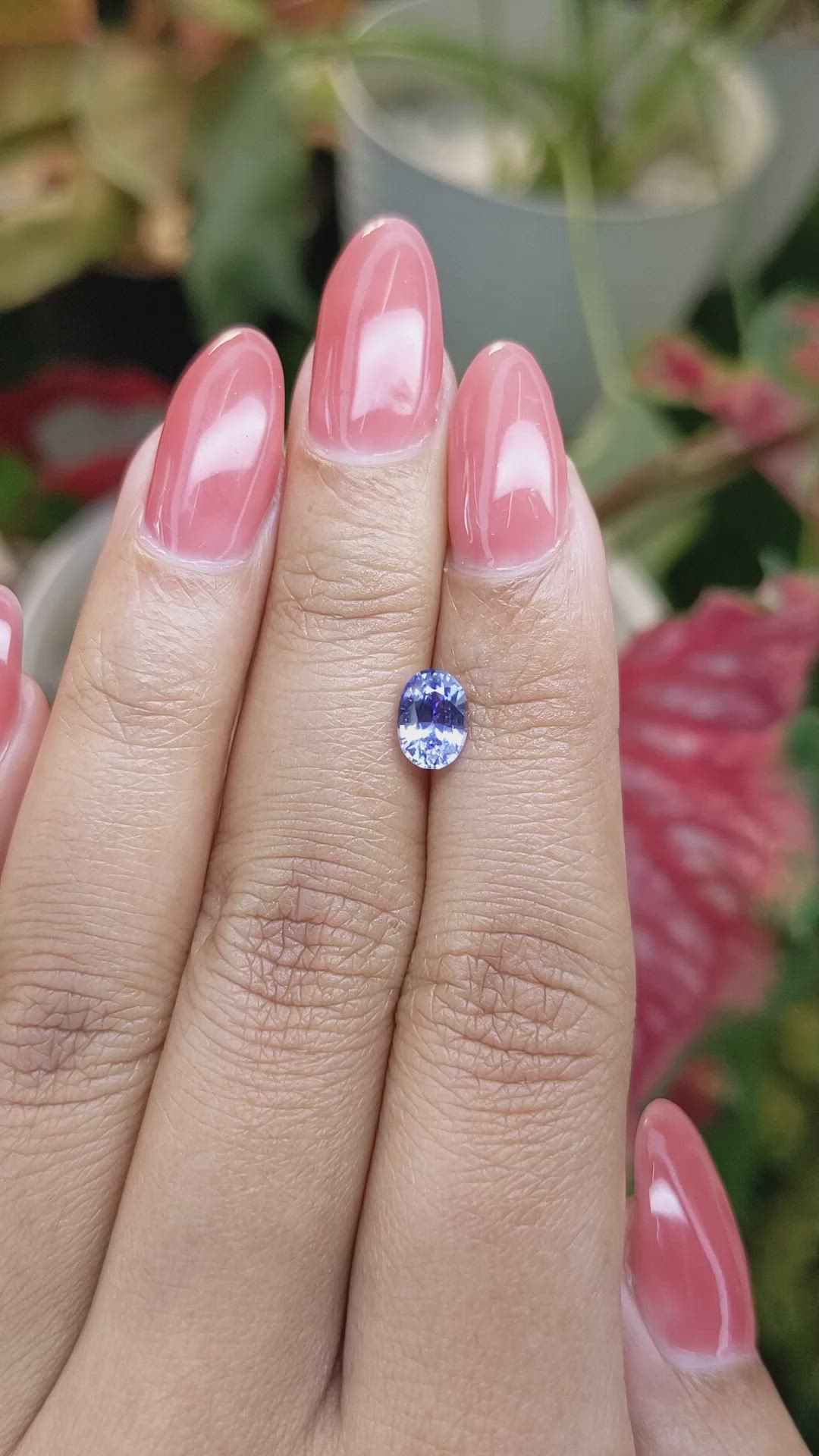 1.23 Ct. Blue Sapphire from Ceylon (Sri Lanka) Size Video