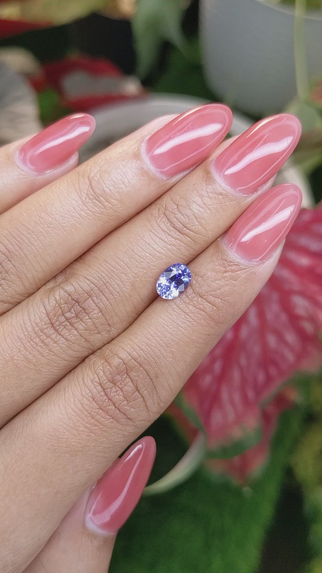 1.23 Ct. Blue Sapphire from Ceylon (Sri Lanka) Size Video