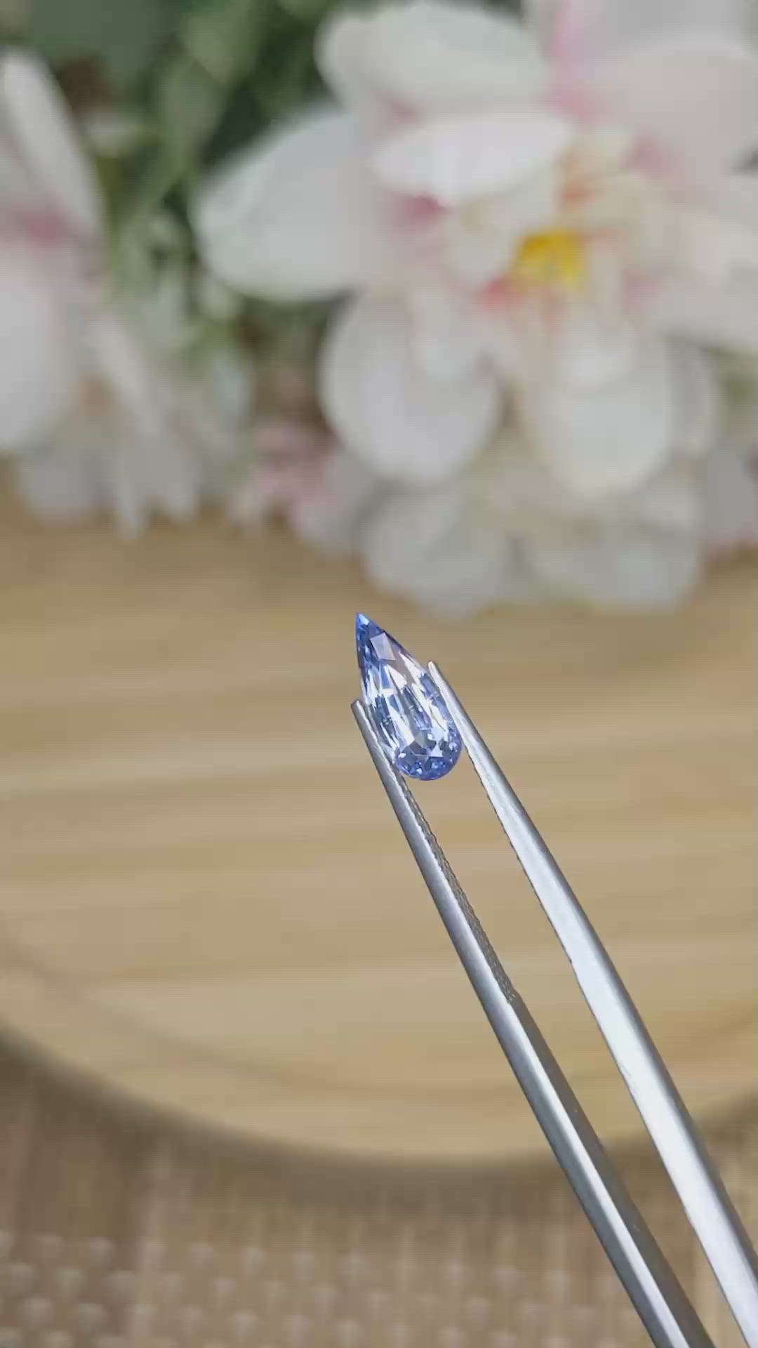 1.50 Ct. Blue Sapphire from Ceylon (Sri Lanka) Size Video