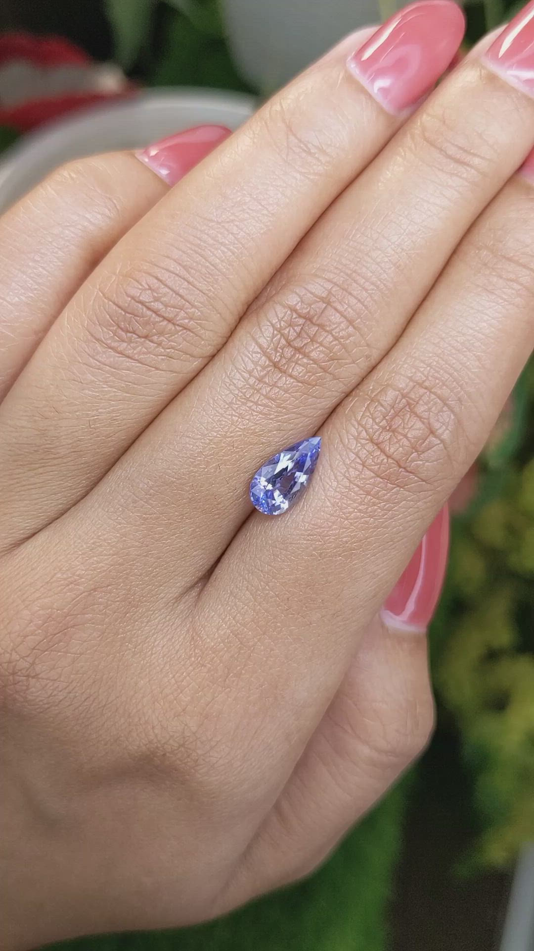 2.03 Ct. Blue Sapphire from Ceylon (Sri Lanka) Size Video