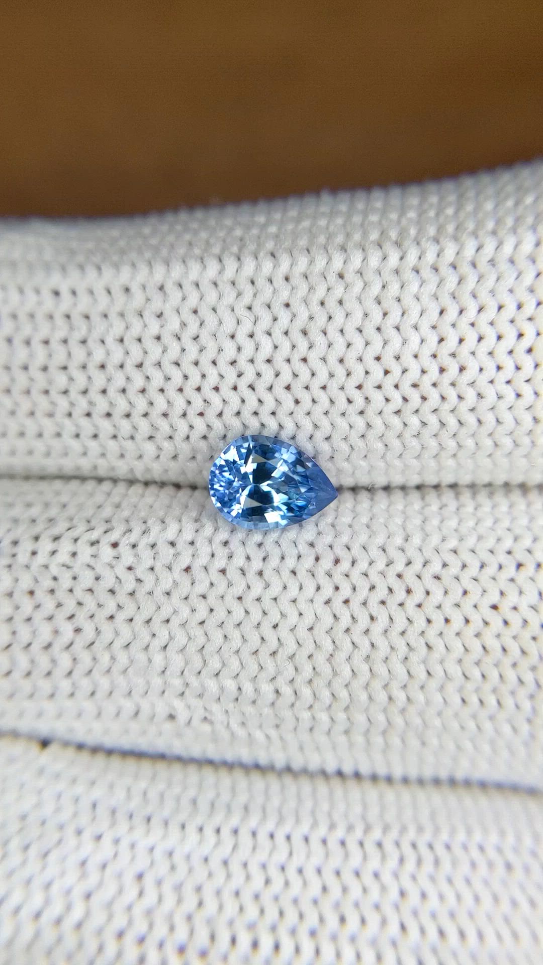 0.97 Ct. Blue Sapphire from Ceylon (Sri Lanka) Size Video