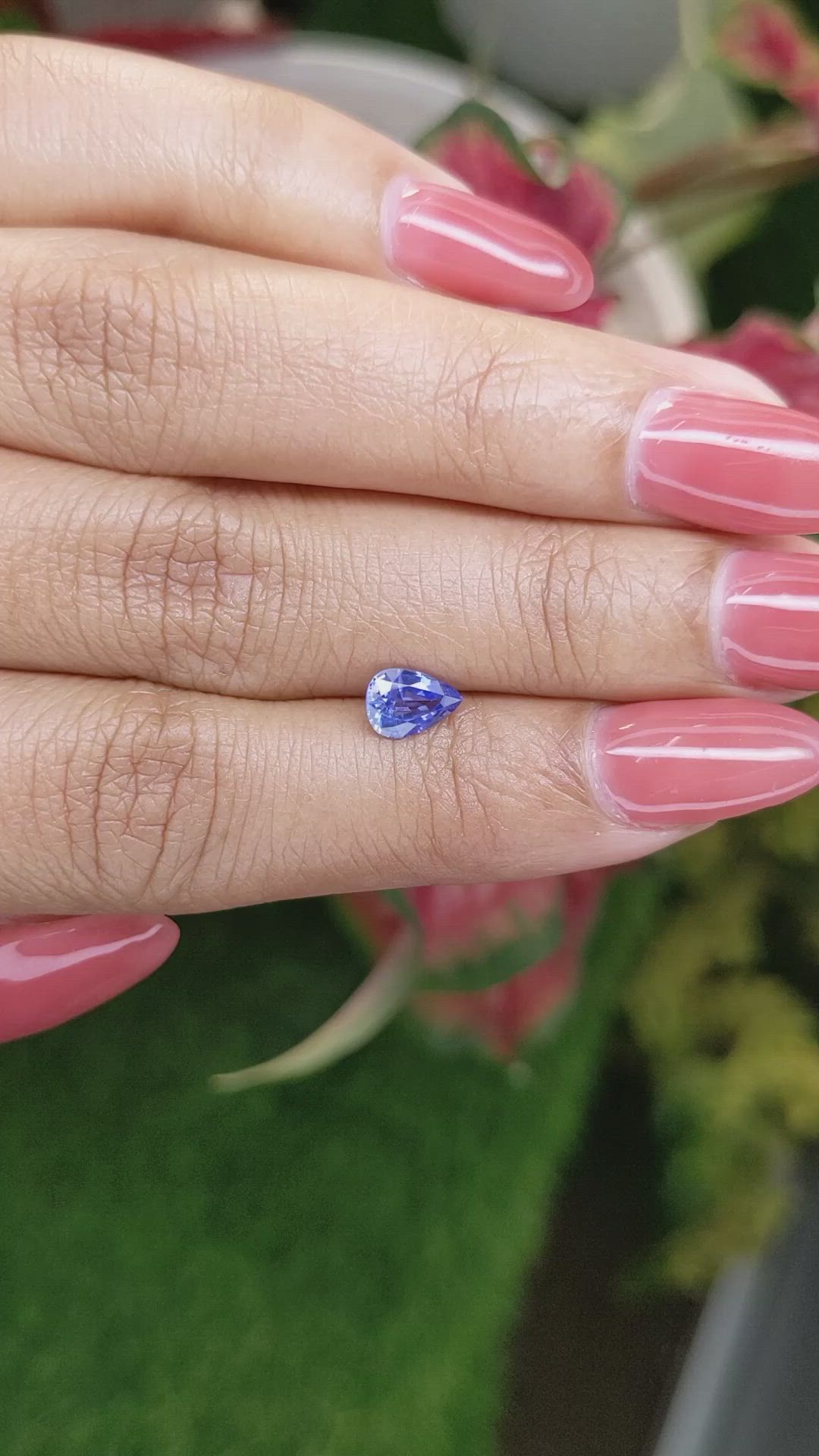 0.74 Ct. Blue Sapphire from Ceylon (Sri Lanka) Size Video