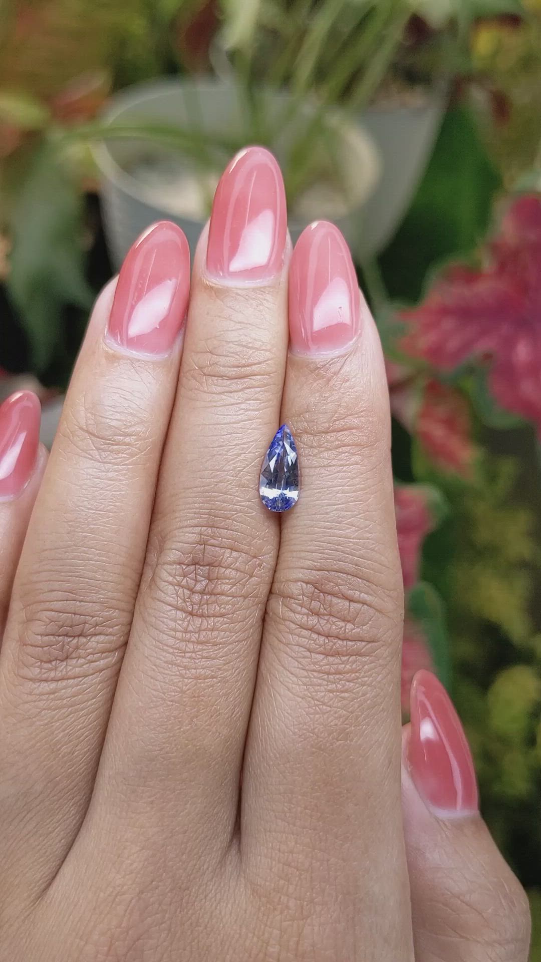 1.25 Ct. Bi Color / Parti Sapphire from Ceylon (Sri Lanka) Size Video