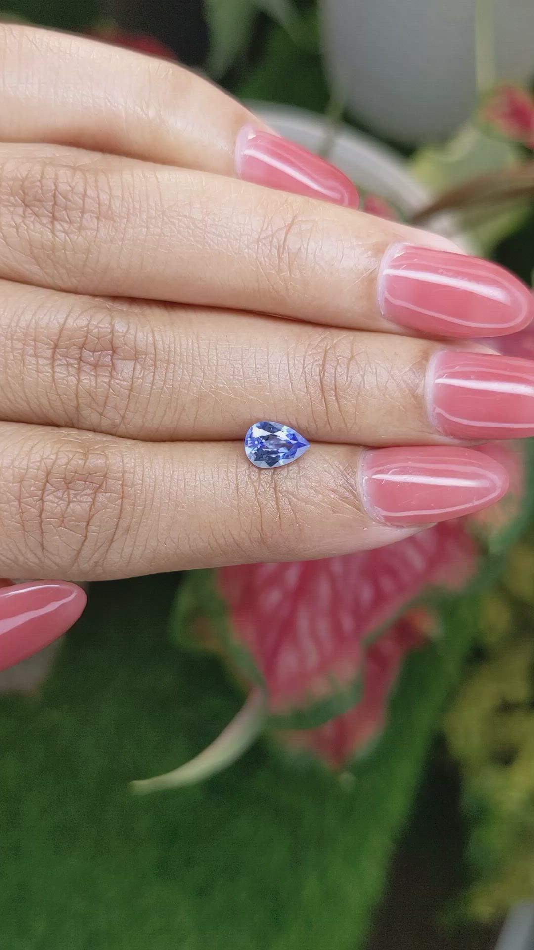 0.81 Ct. Blue Sapphire from Ceylon (Sri Lanka) Size Video