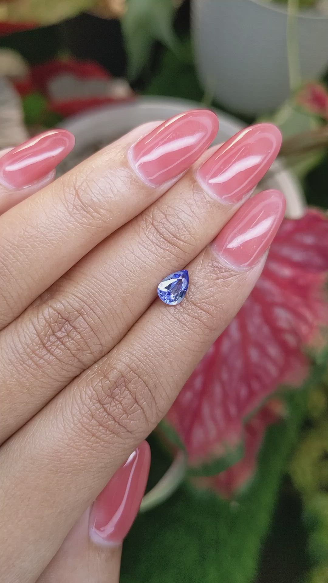 0.81 Ct. Blue Sapphire from Ceylon (Sri Lanka) Size Video