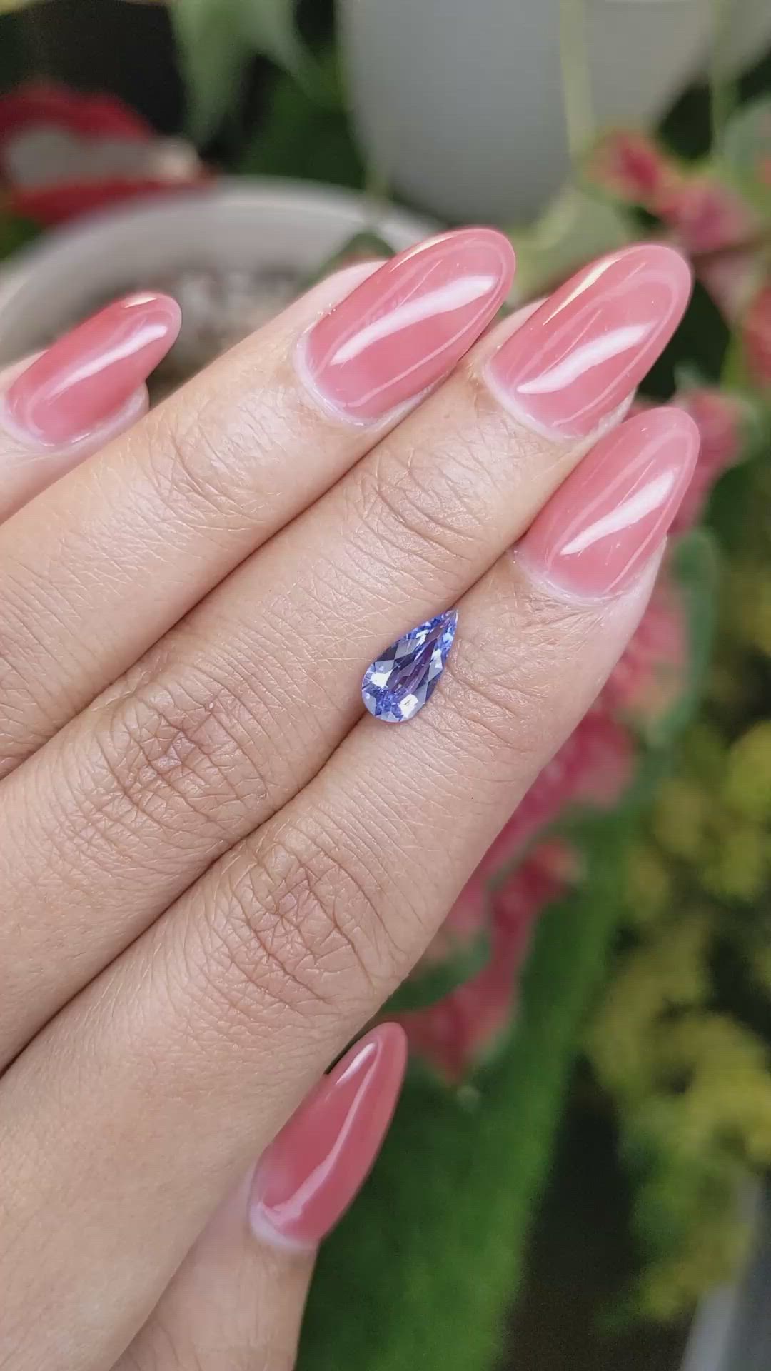 1.14 Ct. Blue Sapphire from Ceylon (Sri Lanka) Size Video