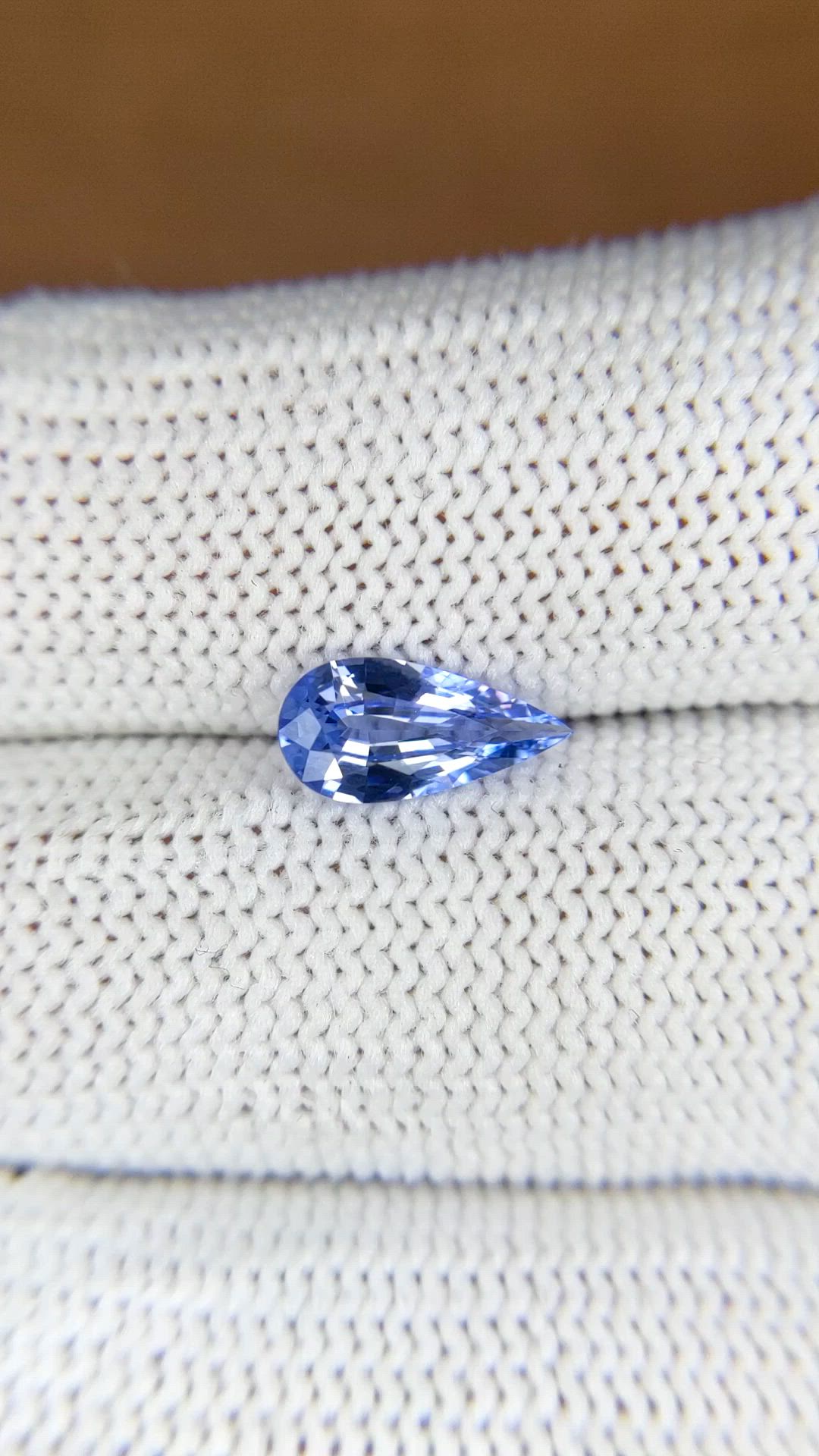 1.14 Ct. Blue Sapphire from Ceylon (Sri Lanka) Size Video