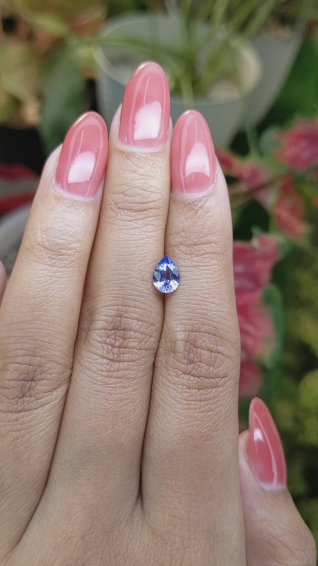 0.85 Ct. Blue Sapphire from Ceylon (Sri Lanka) Size Video