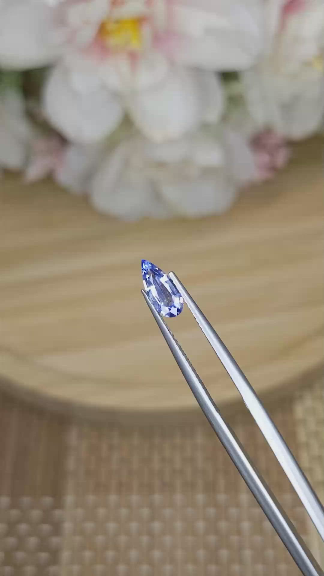 0.70 Ct. Blue Sapphire from Ceylon (Sri Lanka) Size Video
