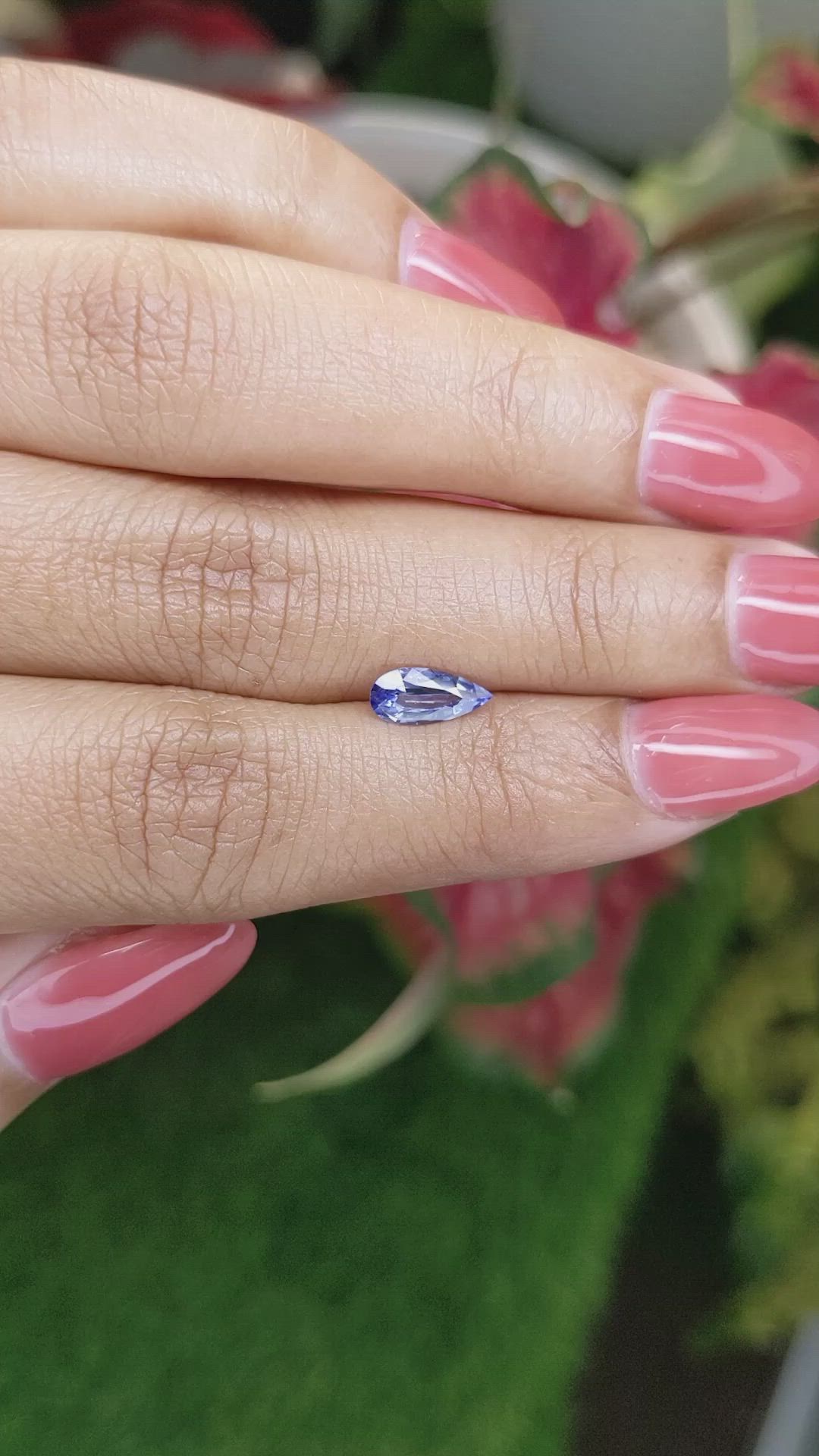0.70 Ct. Blue Sapphire from Ceylon (Sri Lanka) Size Video