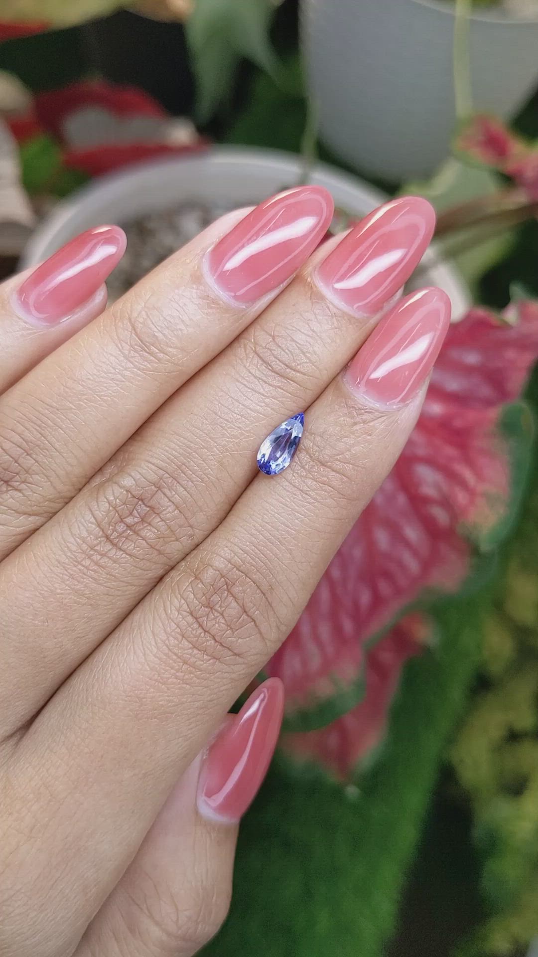 0.70 Ct. Blue Sapphire from Ceylon (Sri Lanka) Size Video