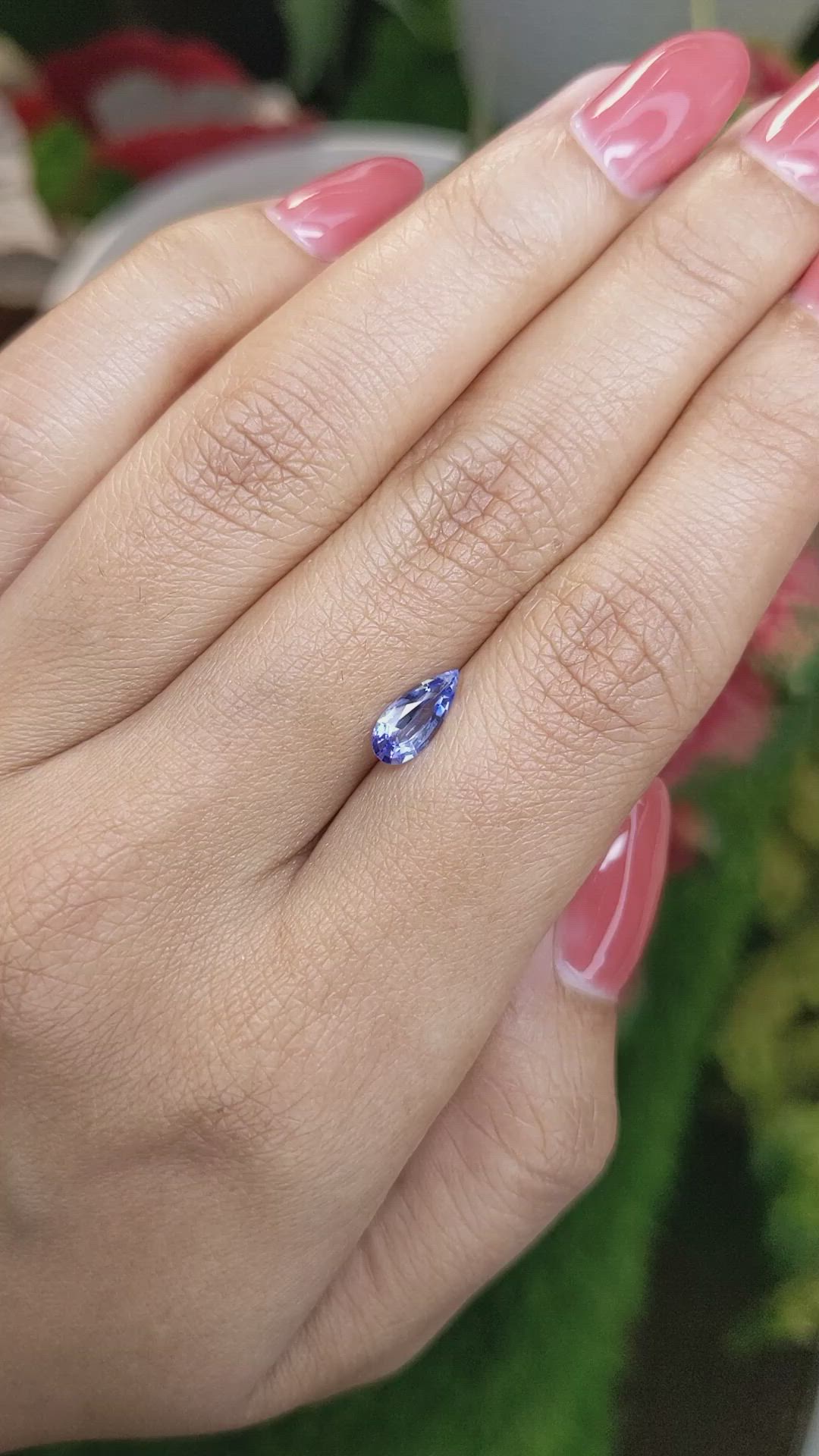 0.70 Ct. Blue Sapphire from Ceylon (Sri Lanka) Size Video