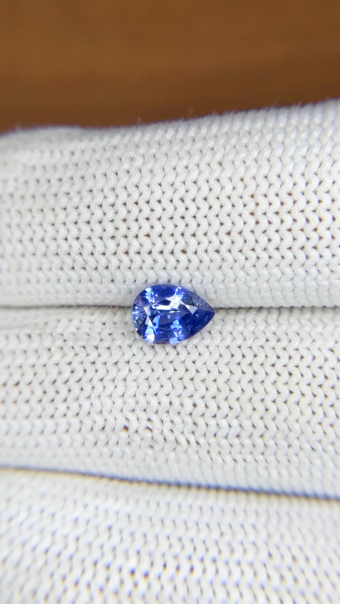 0.93 Ct. Blue Sapphire from Ceylon (Sri Lanka) Size Video