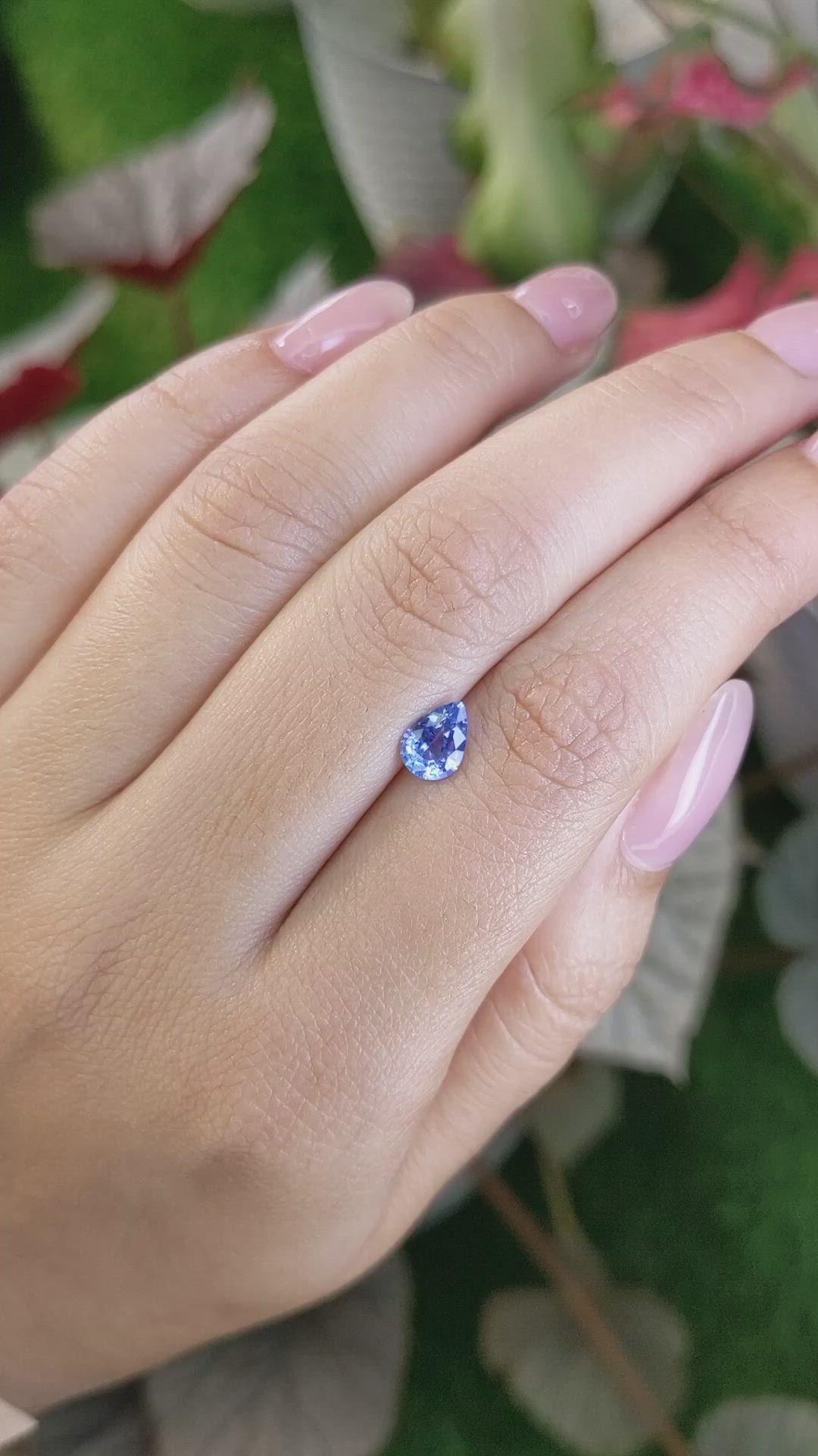 0.97 Ct. Blue Sapphire from Ceylon (Sri Lanka) Size Video