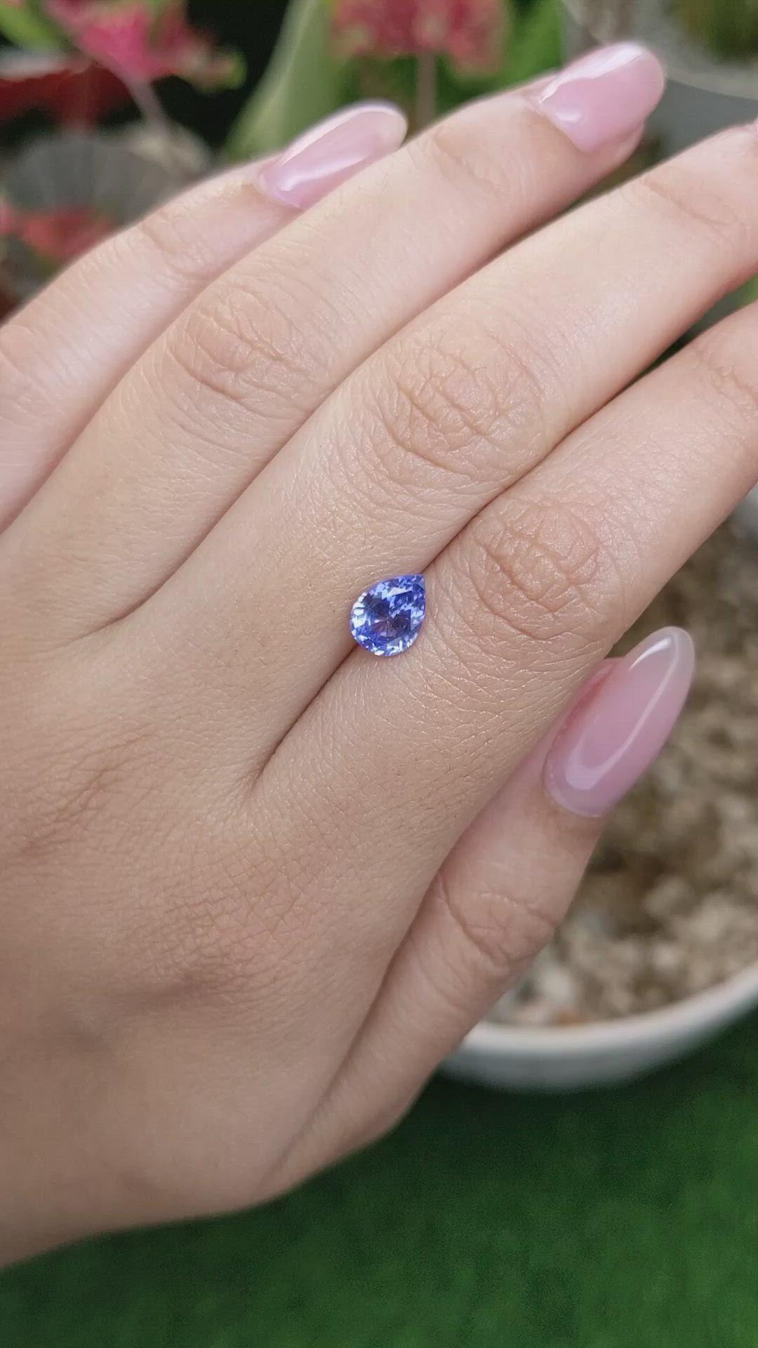 1.43 Ct. Blue Sapphire from Ceylon (Sri Lanka) Size Video