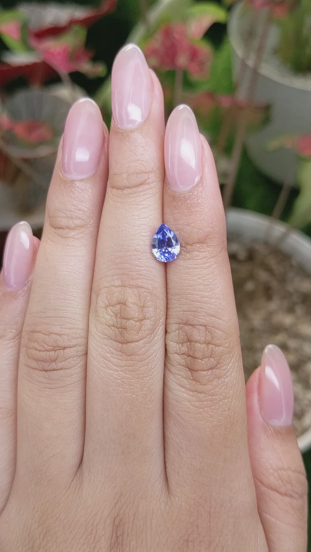 1.43 Ct. Blue Sapphire from Ceylon (Sri Lanka) Size Video