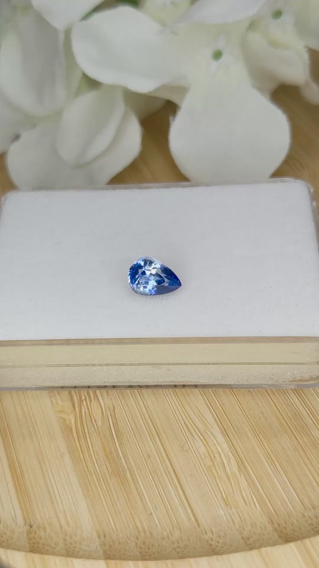 1.32 Ct. Blue Sapphire from Ceylon (Sri Lanka) Size Video