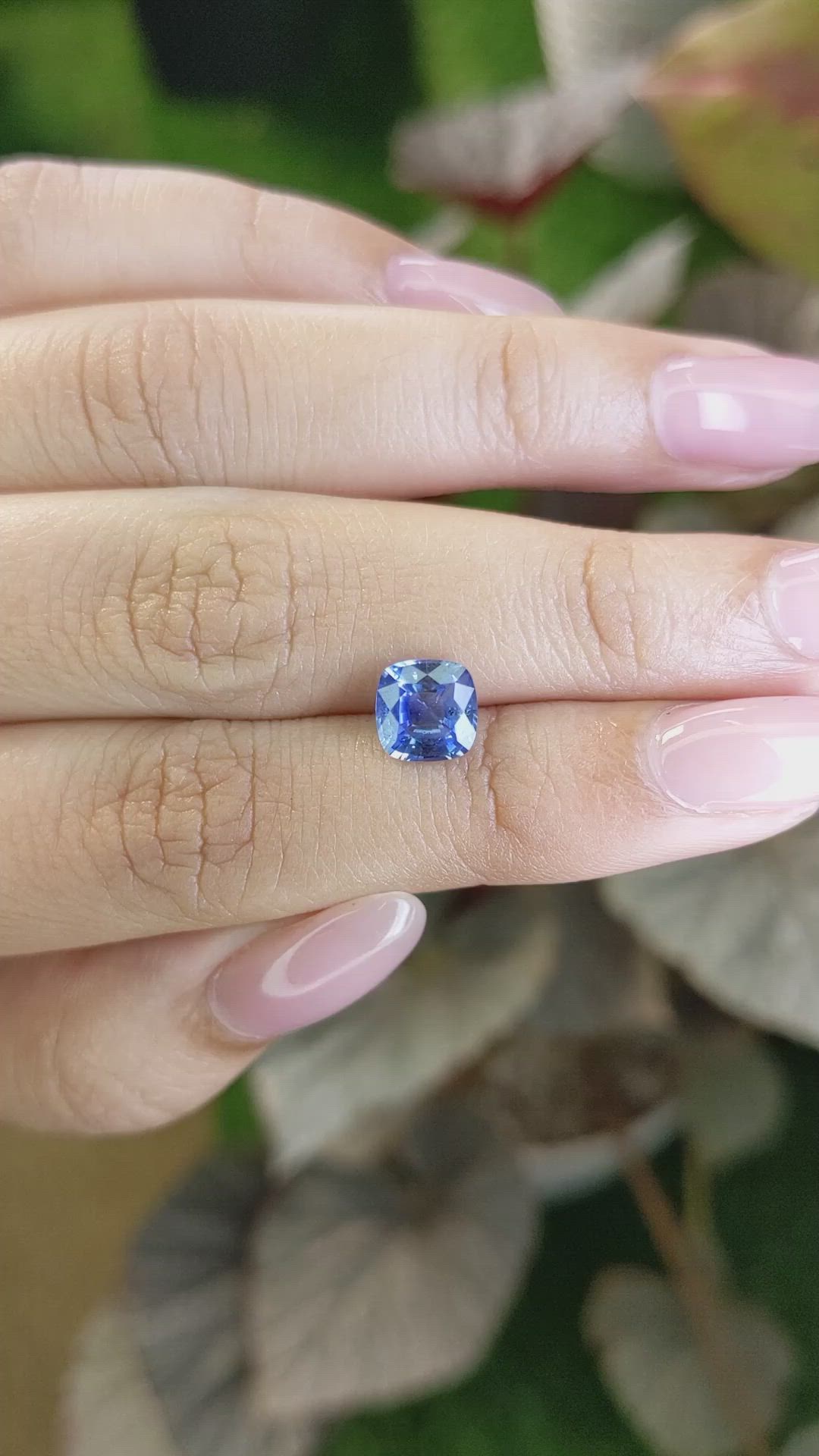 1.68 Ct. Blue Sapphire from Ceylon (Sri Lanka) Size Video