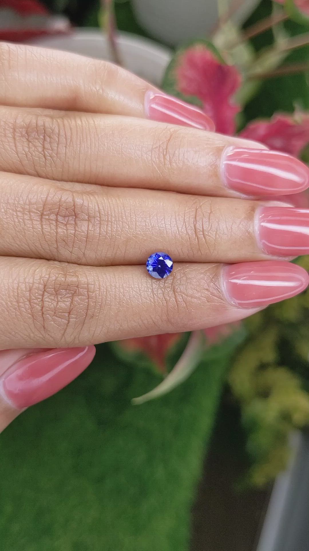 0.79 Ct. Blue Sapphire from Ceylon (Sri Lanka) Size Video