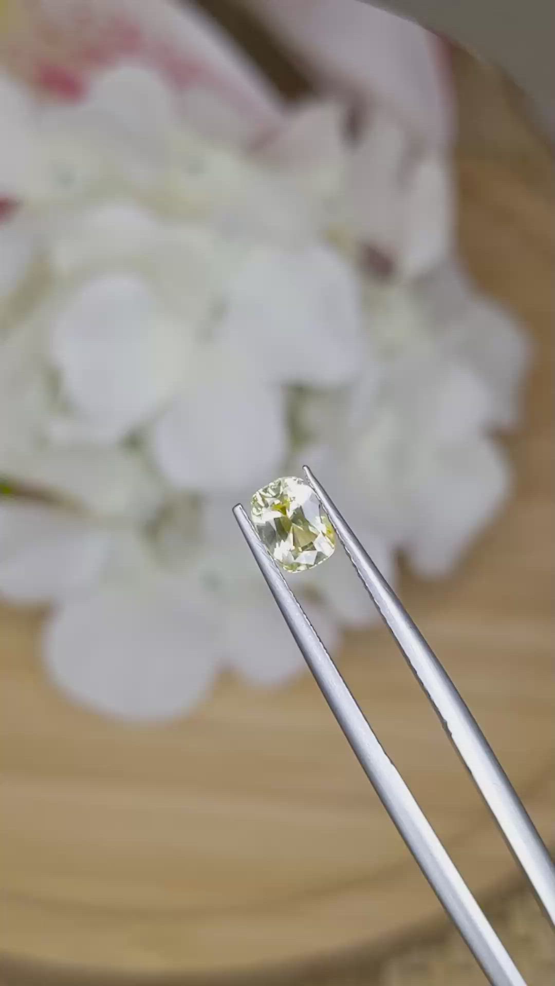 1.02 Ct. Yellow Sapphire from Ceylon (Sri Lanka) Size Video