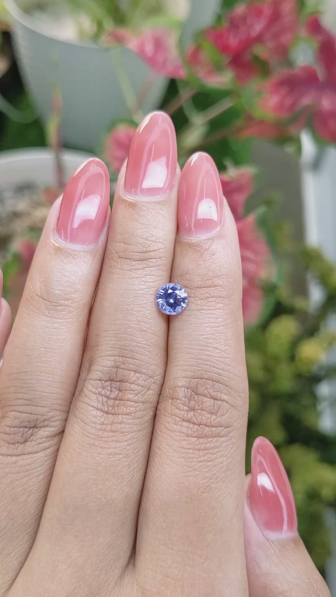 1.01 Ct. Blue Sapphire from Ceylon (Sri Lanka) Size Video