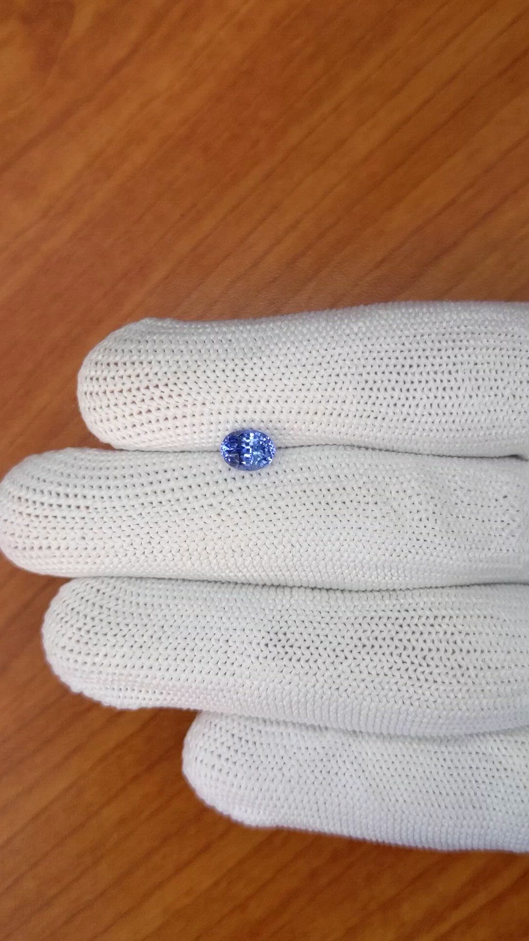 1.20 Ct. Blue Sapphire from Ceylon (Sri Lanka) Size Video