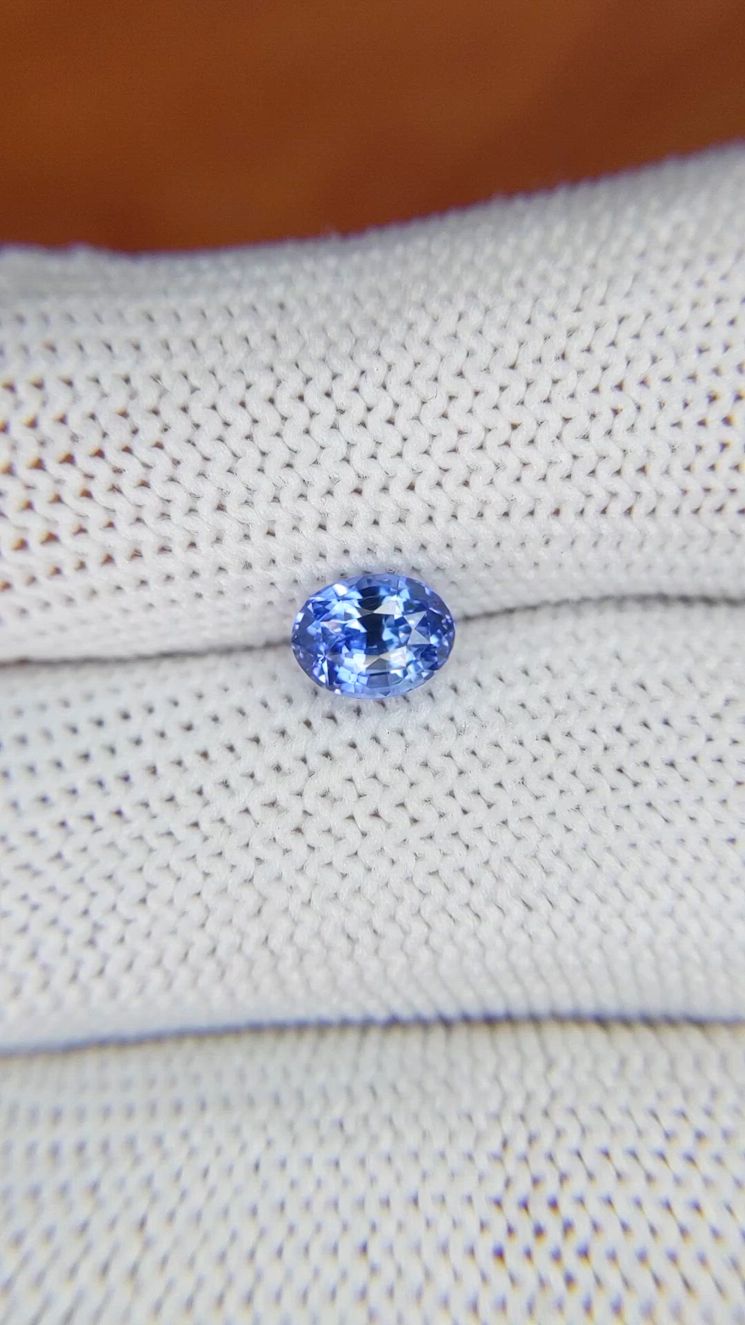1.20 Ct. Blue Sapphire from Ceylon (Sri Lanka) Size Video