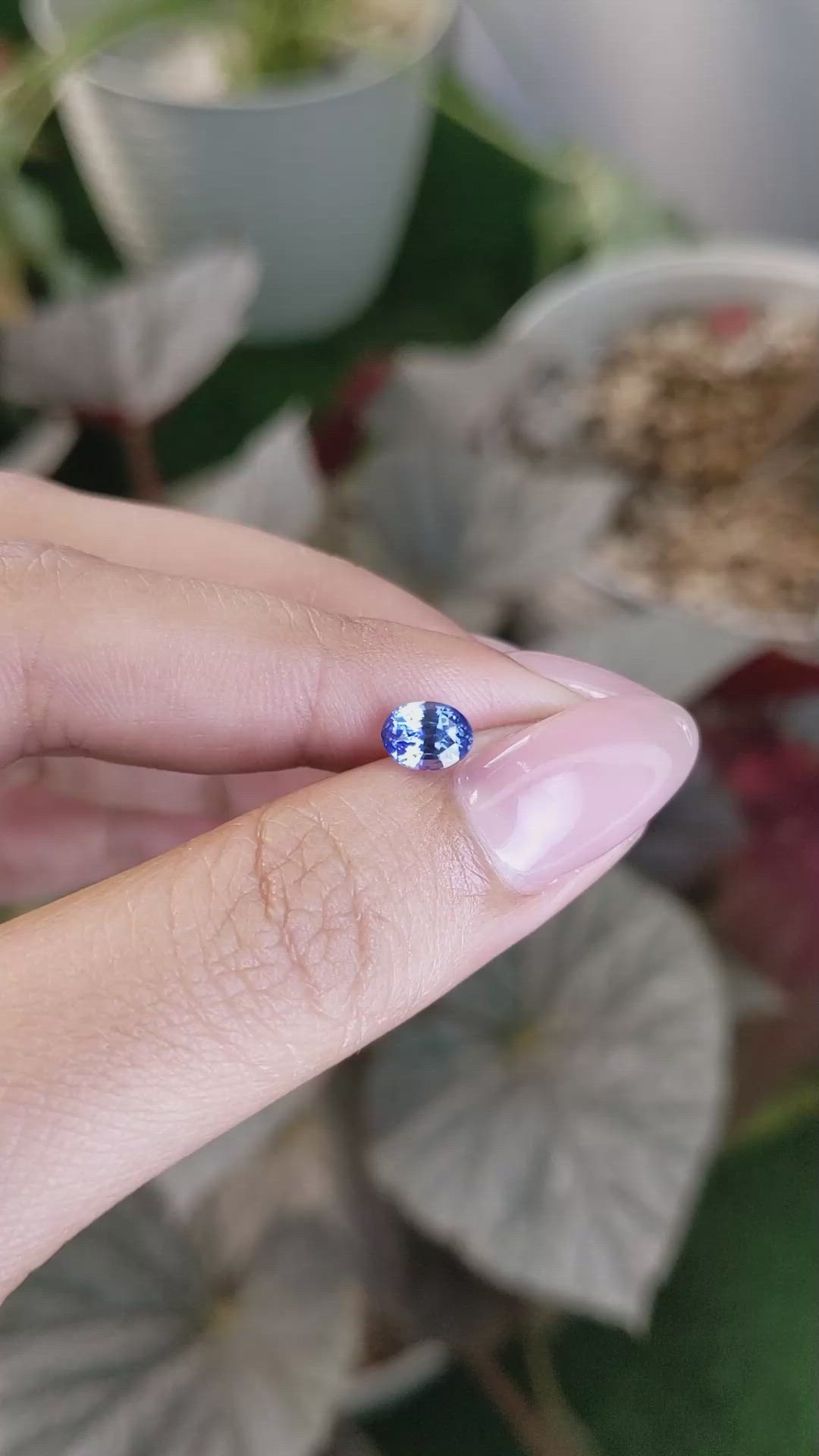 1.20 Ct. Blue Sapphire from Ceylon (Sri Lanka) Size Video
