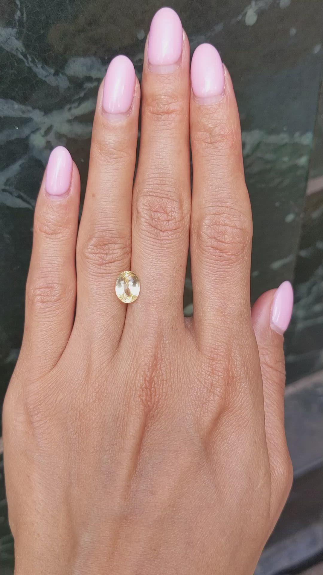 2.65 Ct. Yellow Sapphire from Ceylon (Sri Lanka) Size Video