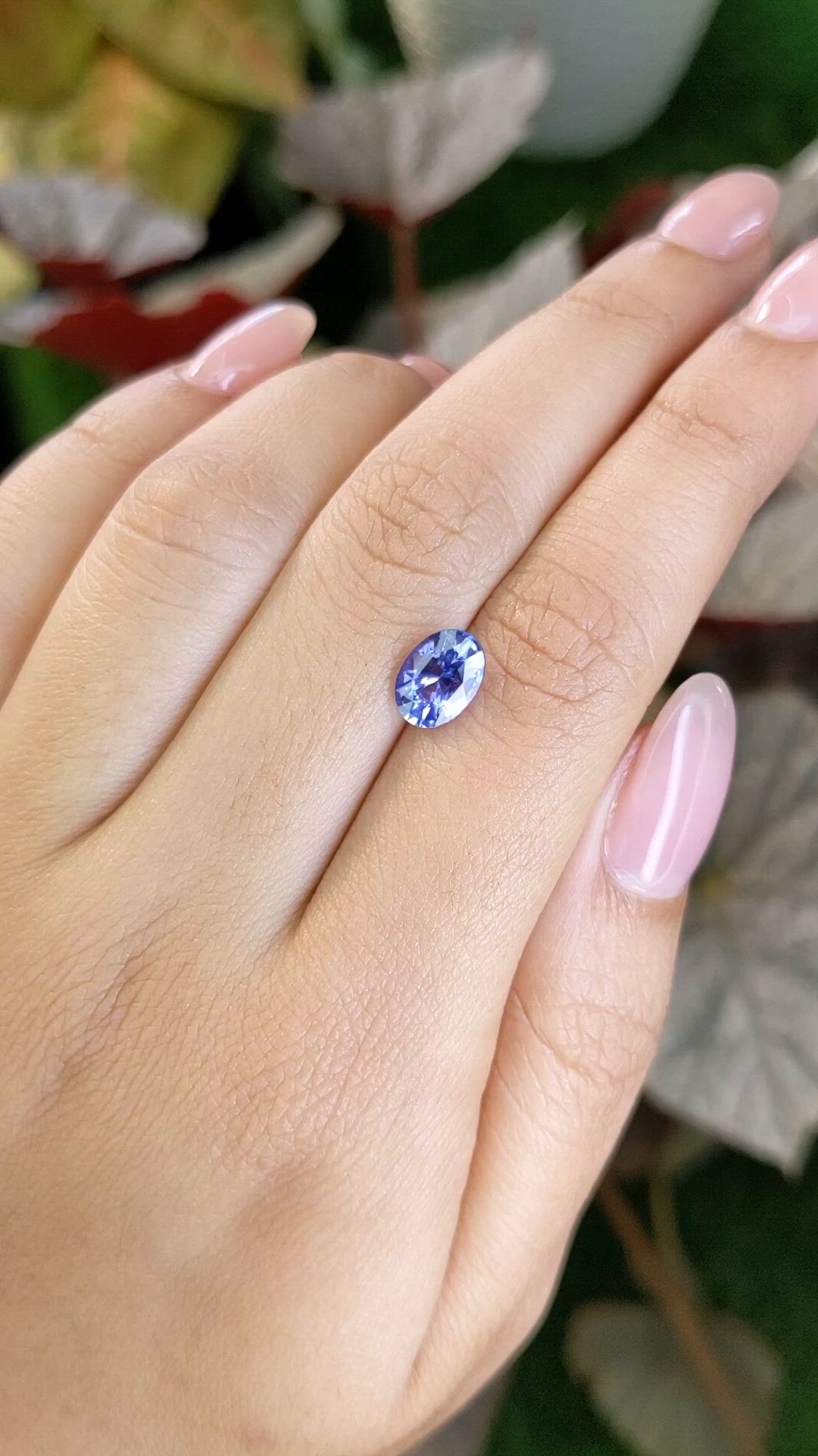 2.05 Ct. Blue Sapphire from Ceylon (Sri Lanka) Size Video